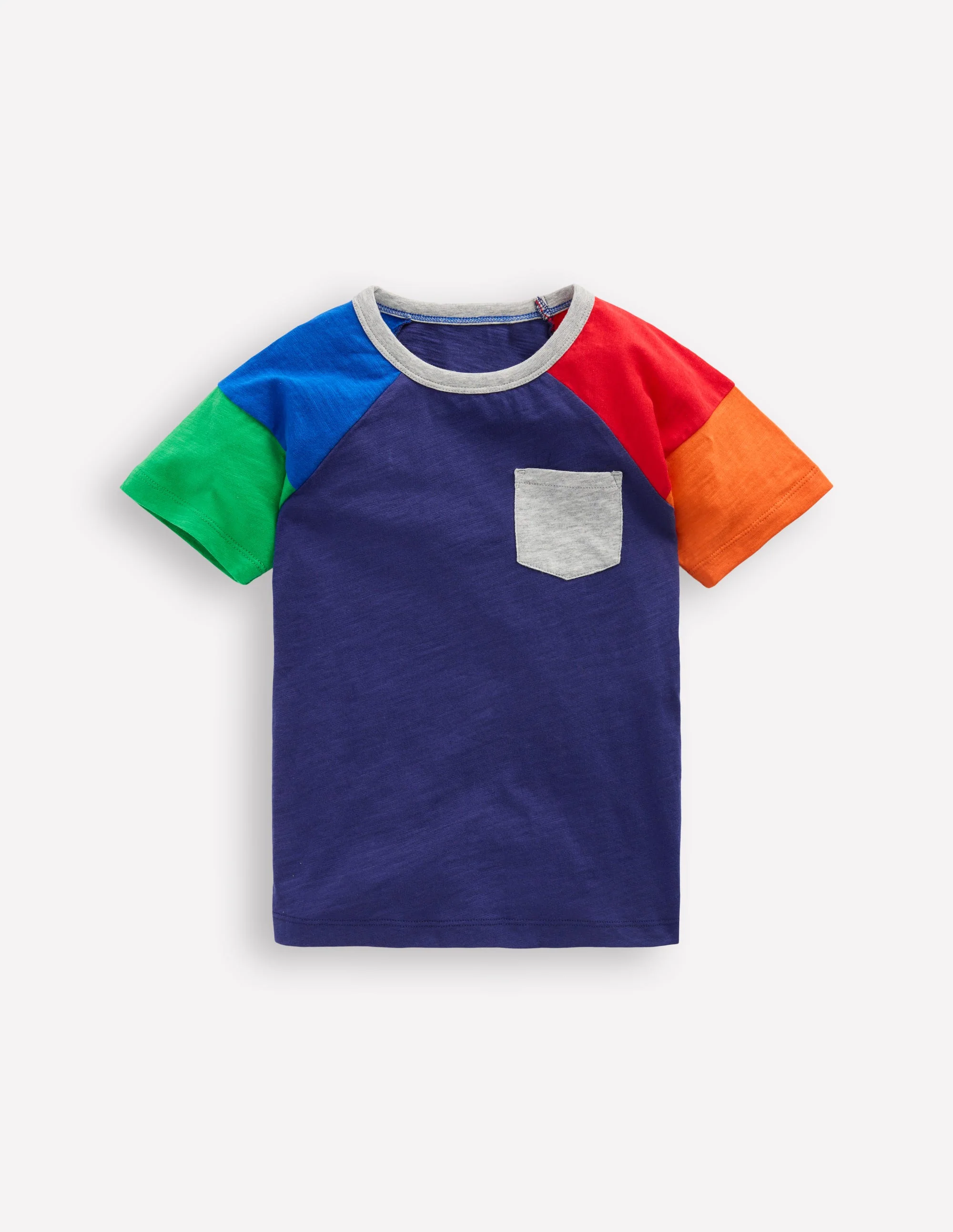 T-Shirt mit Raglanärmeln-Twilight Blau