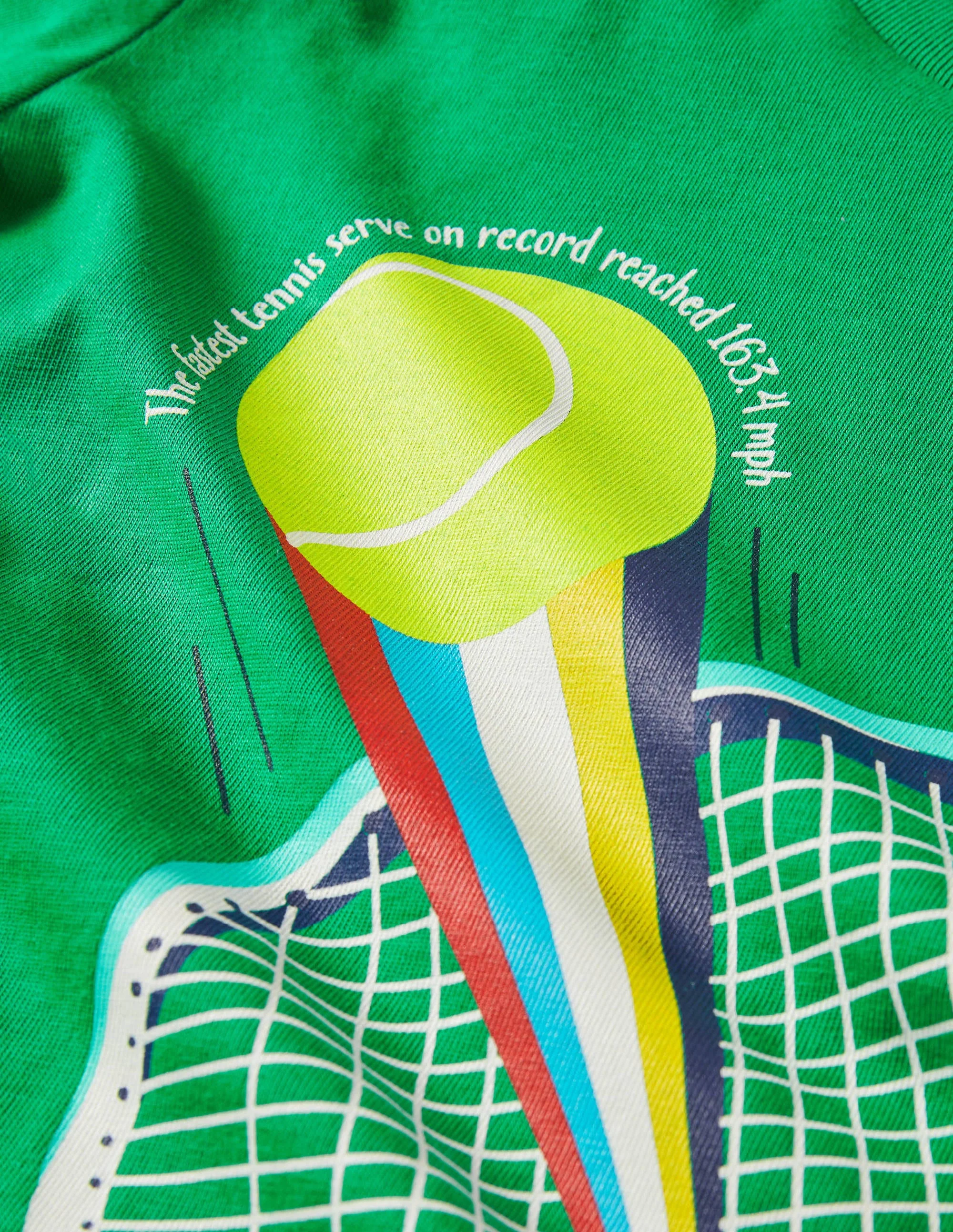 T-Shirt mit Sportgrafik-Schottengrün, Tennis - Image 3