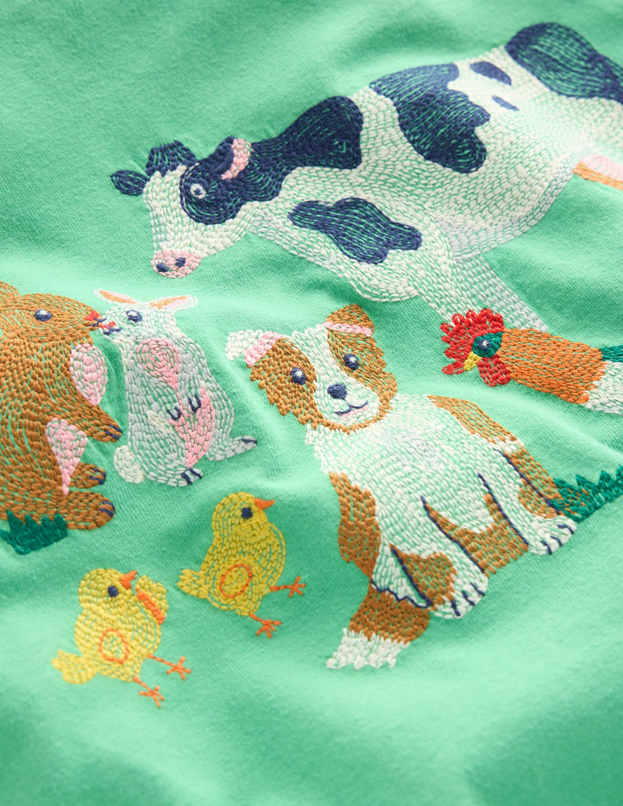 T-Shirt mit Superstitch-Design-Aloe-Grün Osterfarm - Image 3