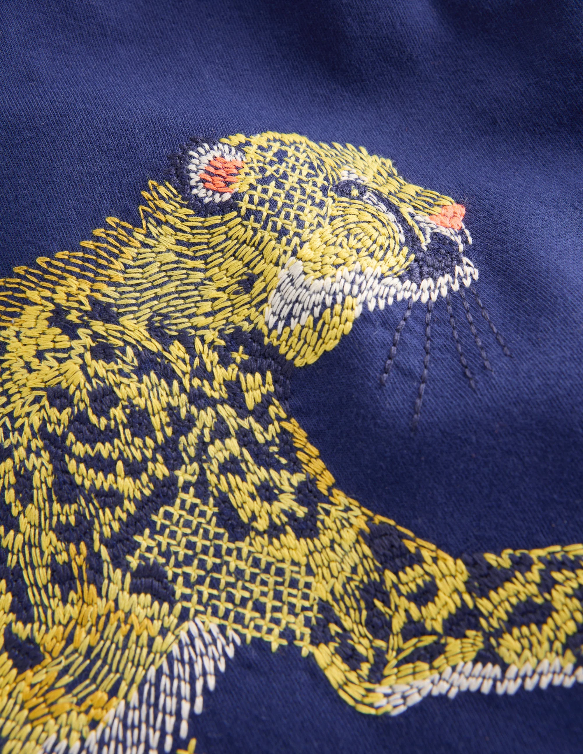 T-Shirt mit Superstitch-Design-Steuerbordblau Gepard - Image 3