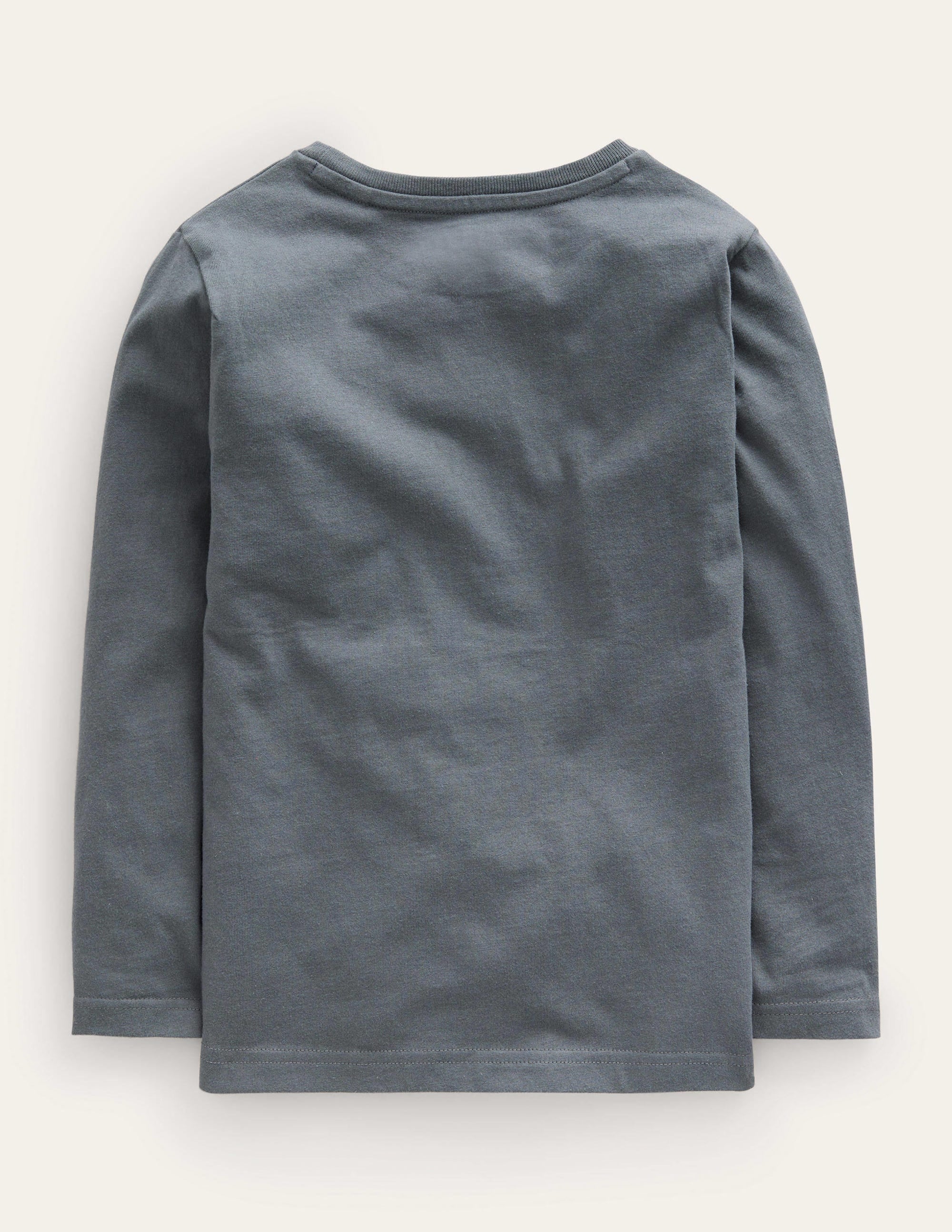 T-Shirt mit Superstitch-Rauchgrau - Image 2