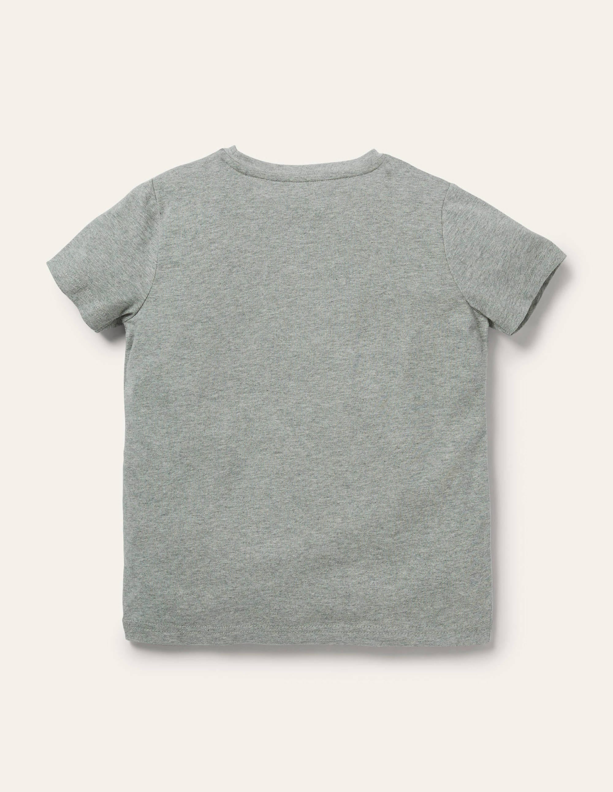 T-Shirt mit tierischem Aufklappmotiv-Grau Meliert, Schlange - Image 2