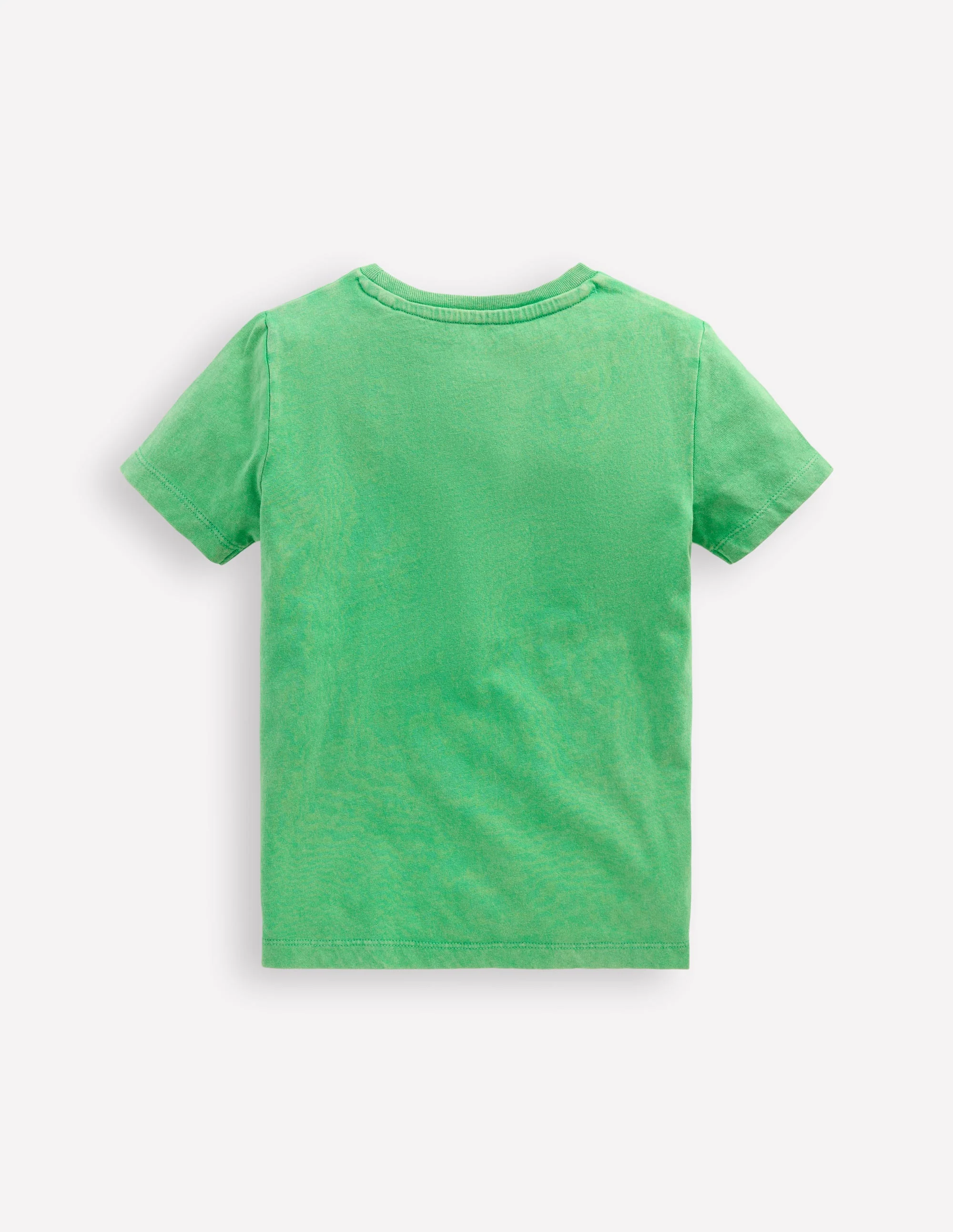 T-Shirt mit Vintage-Waschung und Grafik-Aloe-Grün Krokodile - Image 2