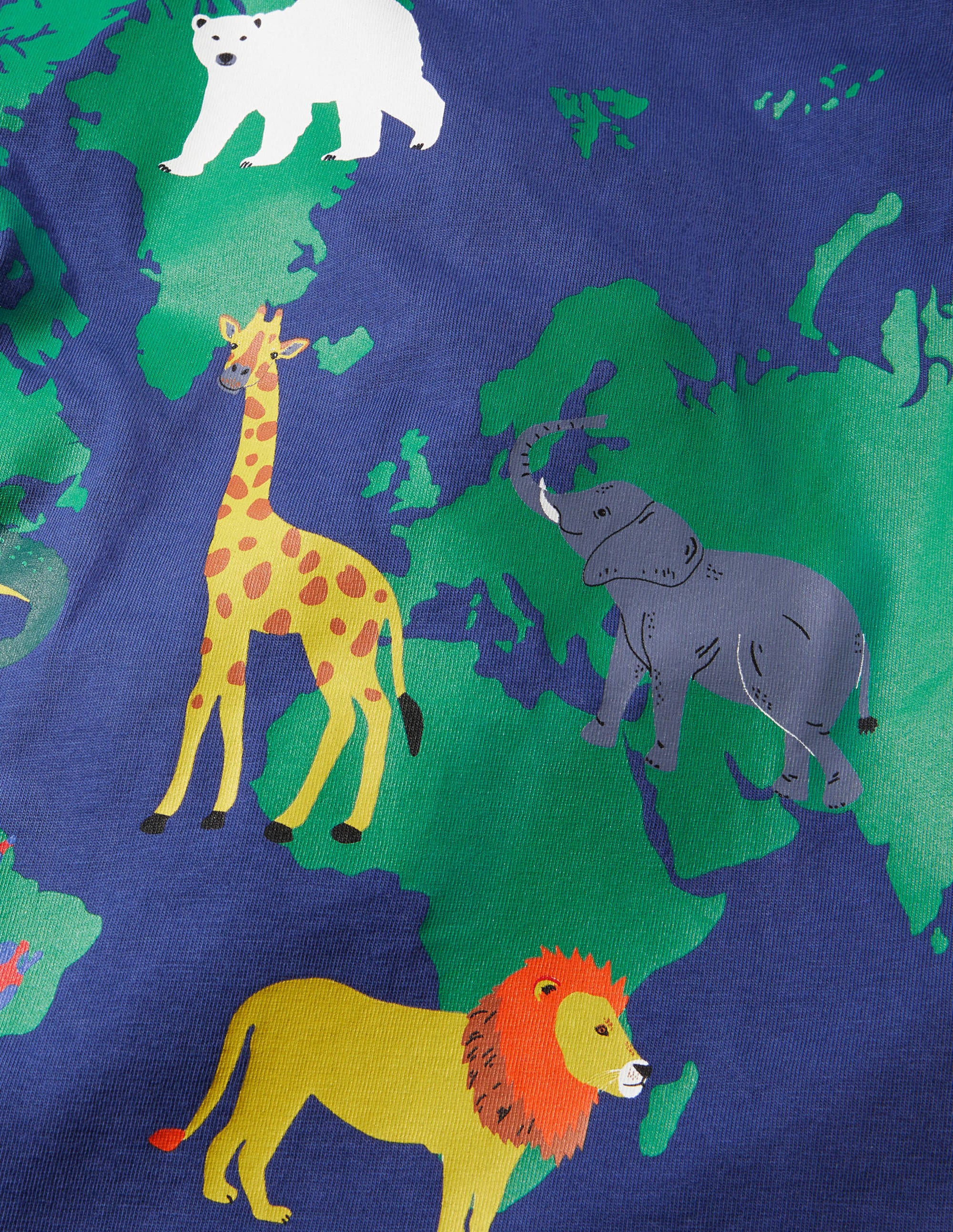 T-Shirt mit wilden Tieren-Starboard Blue Map - Image 3