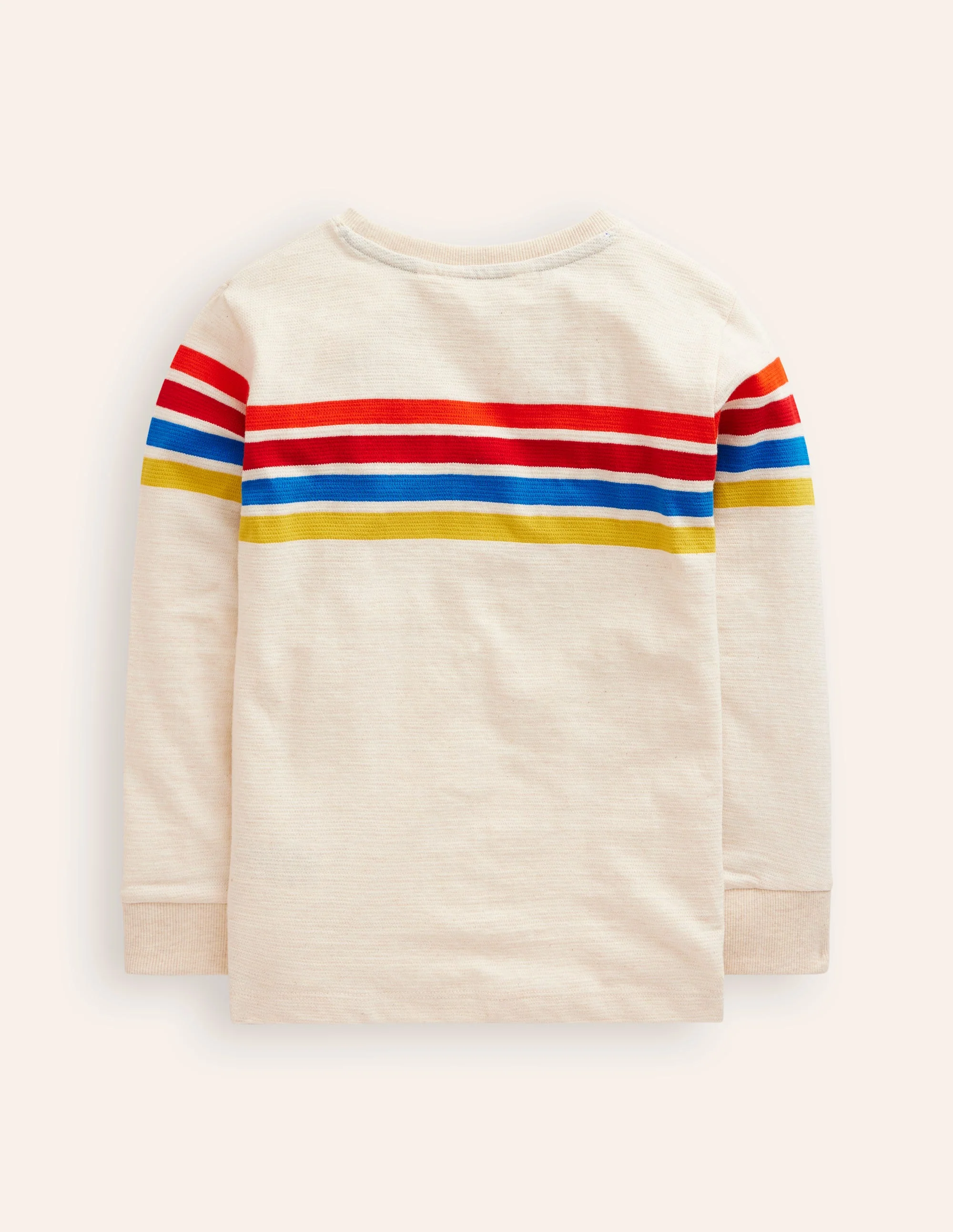 Texturiertes T-Shirt-Hafer eliert Streifen Brust - Image 2