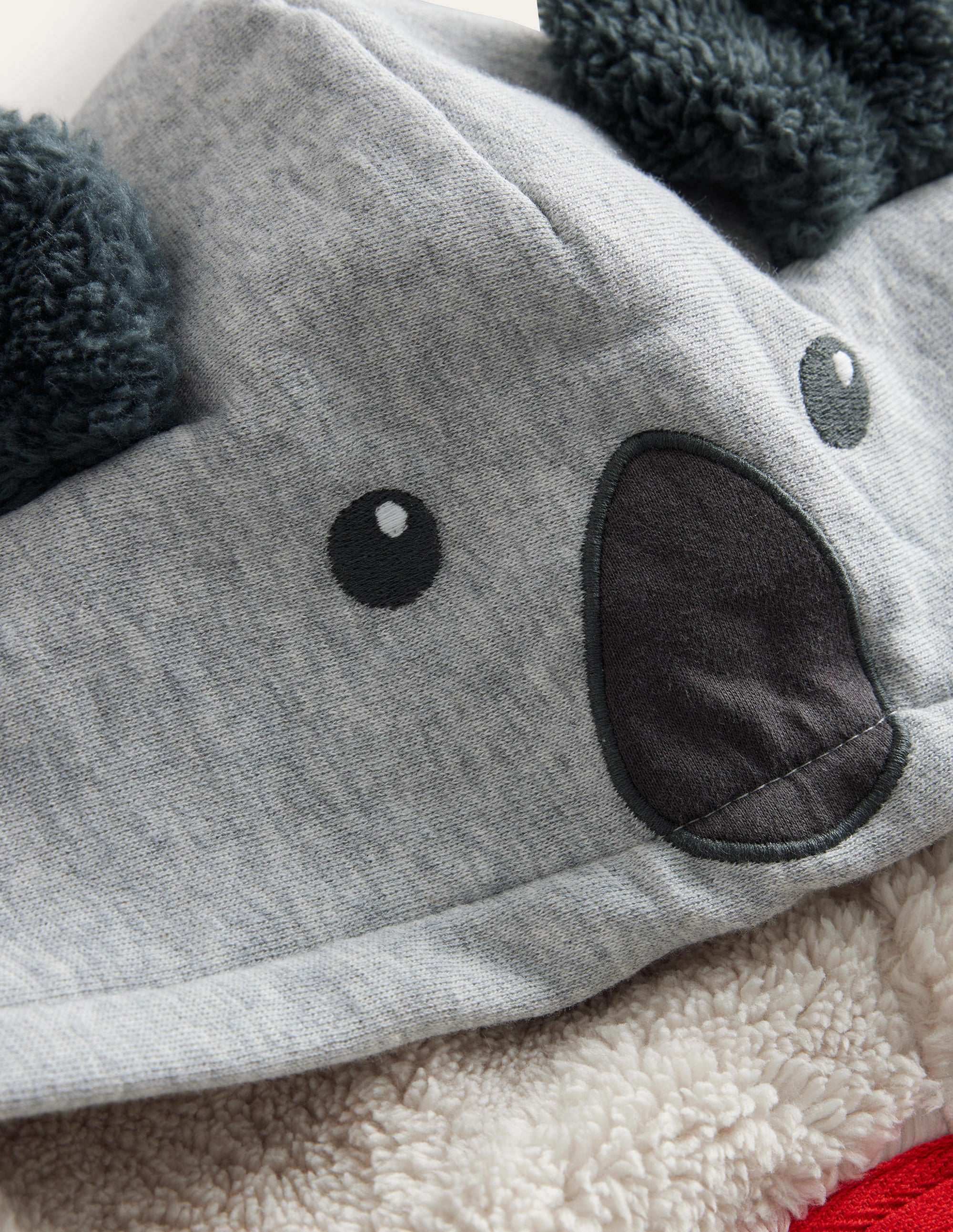 Tier-Hoodie mit kuscheligem Futter-Grau Meliert, Koala - Image 3