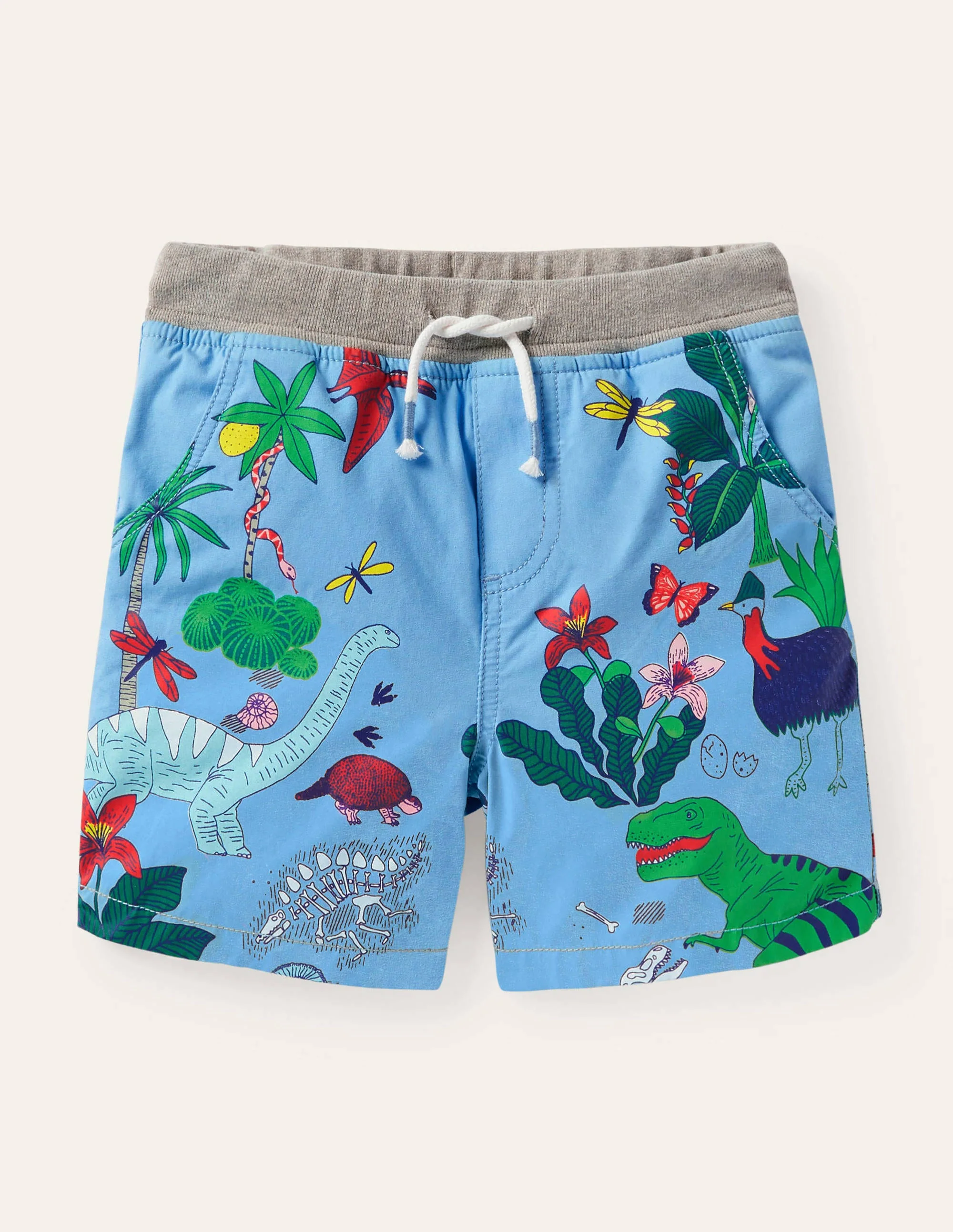 Urlaubsshorts-Surfbrettblau, Dinoinsel