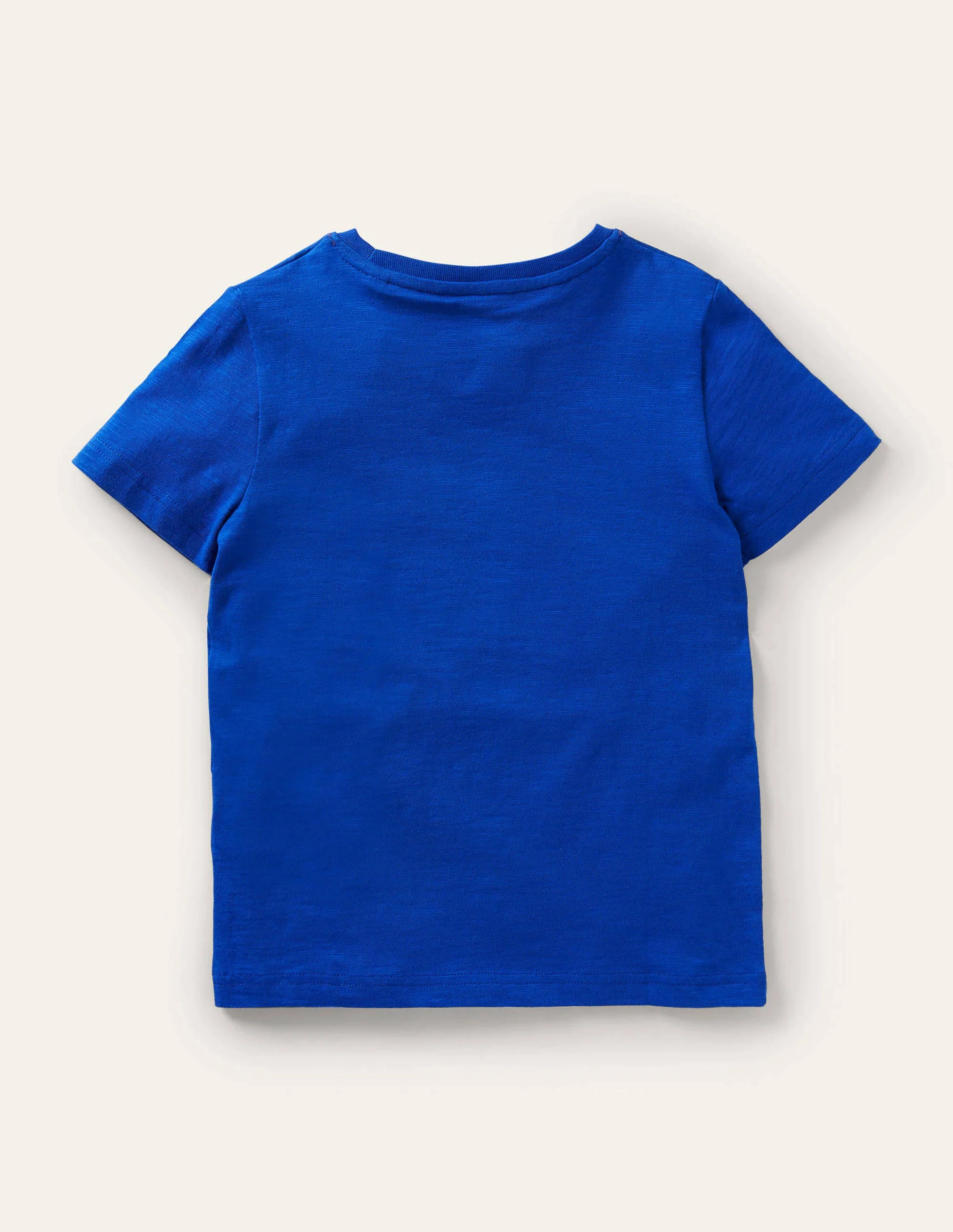 Vorgewaschenes T-Shirt aus Flammgarn-Blitzblau - Image 2