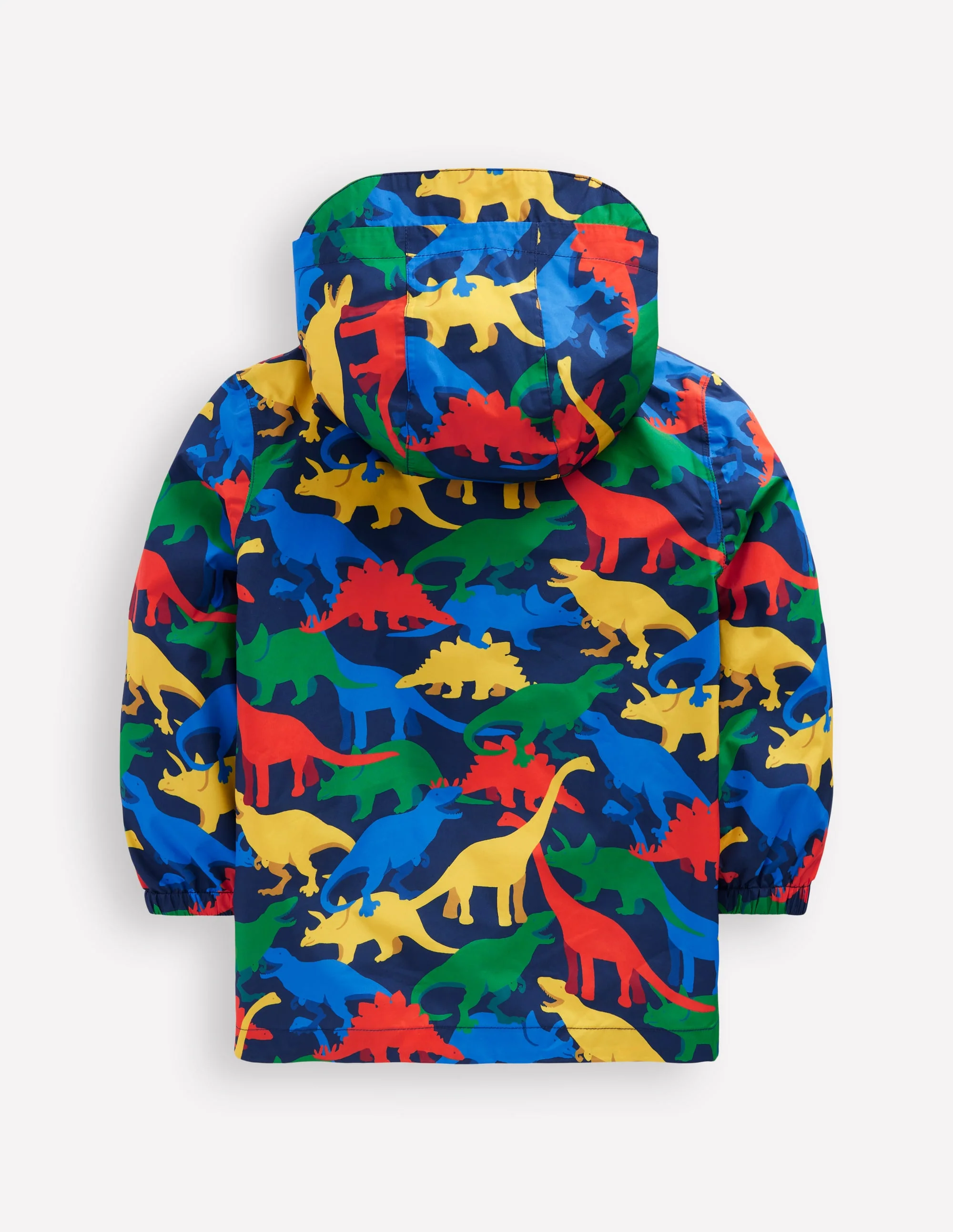 Wasserdichte Jacke zum Überziehen-Schuluniform-Marineblau Bunte Dinos - Image 2