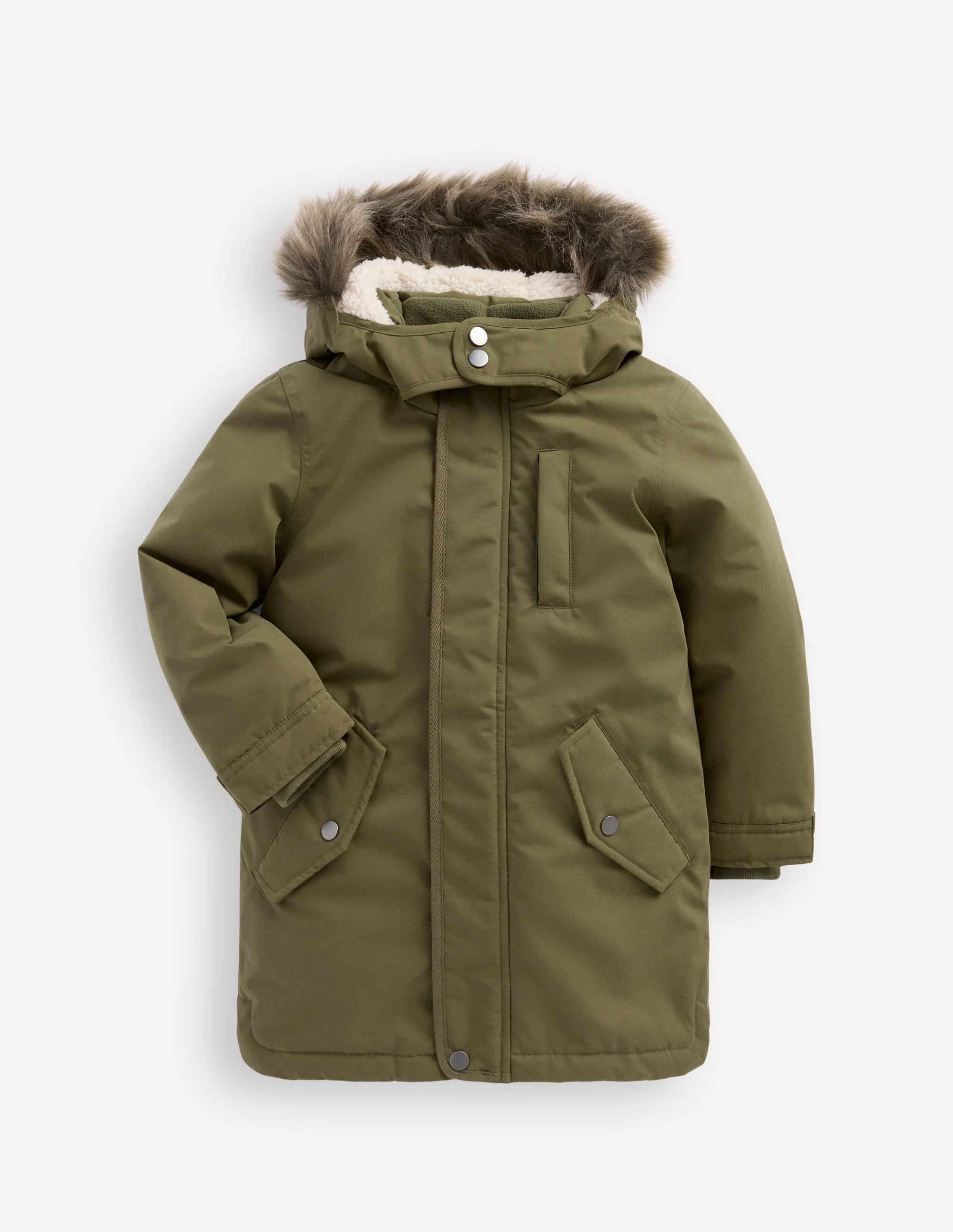 Wasserdichter Parka-Waldgrün