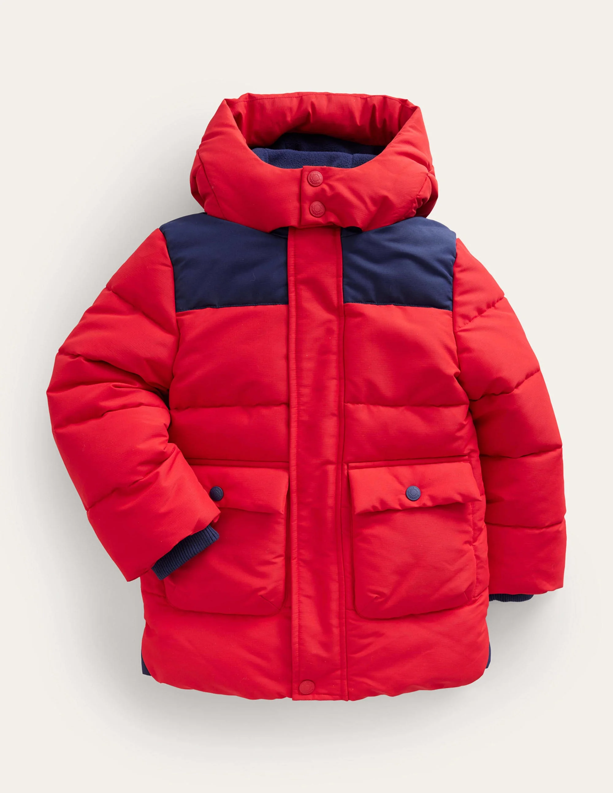 Wattierte Jacke-Rockabilly-Rot