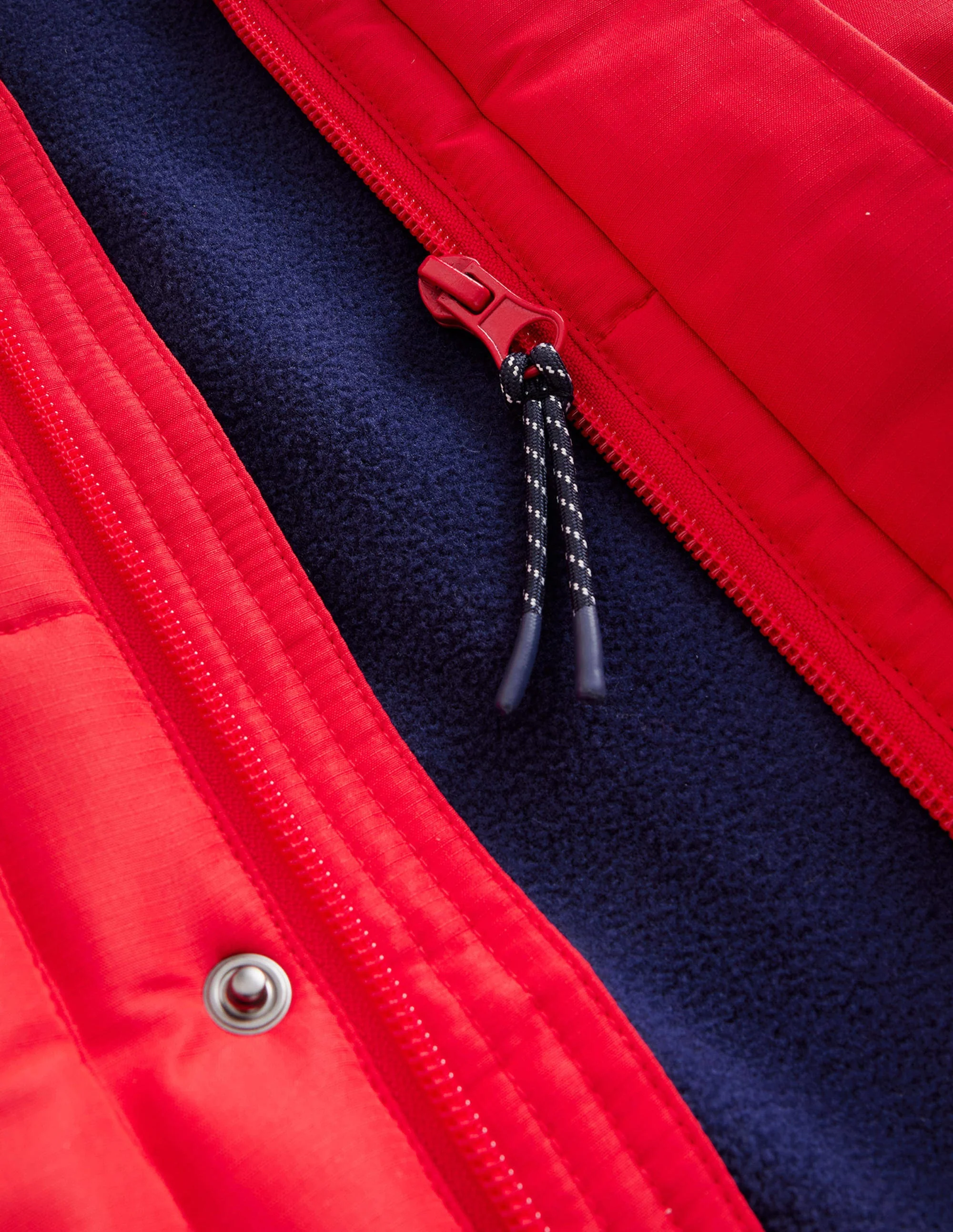 Wattierte Jacke-Rockabilly-Rot - Image 3