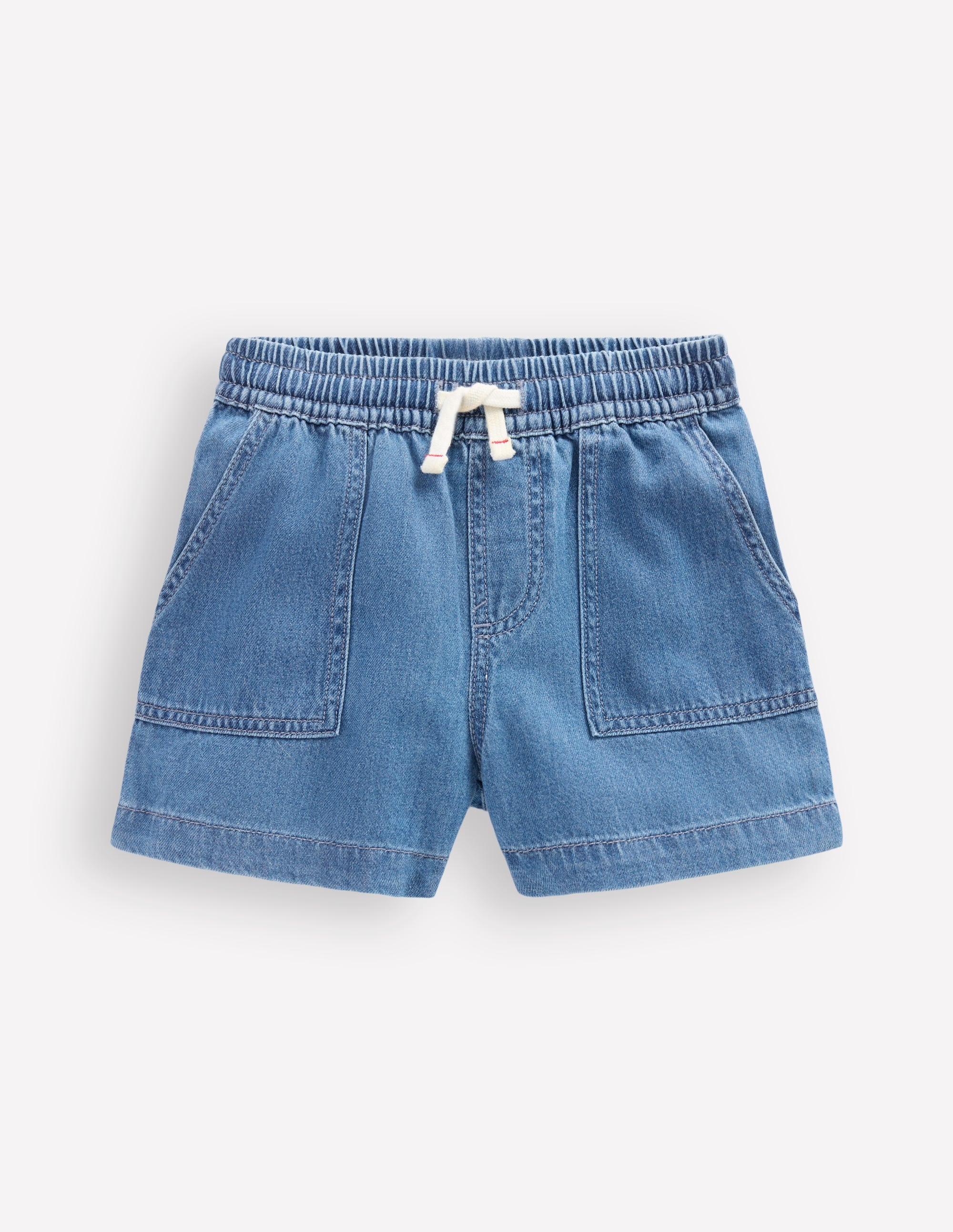 Weiche Jeansshorts-Heller Used Look - Image 4