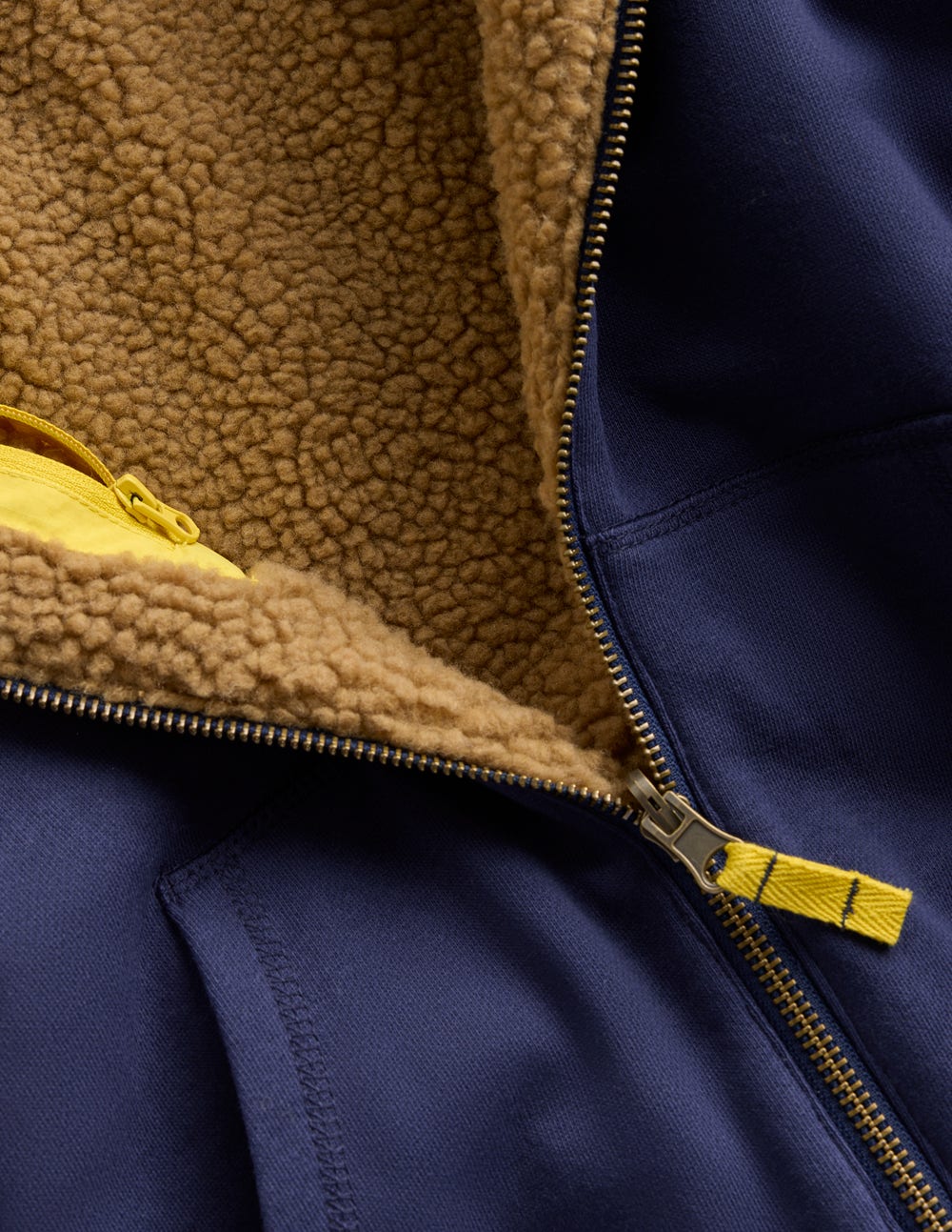 Wendbarer Teddy-Kapuzenpullover-Schuluniform-Marineblau - Image 3