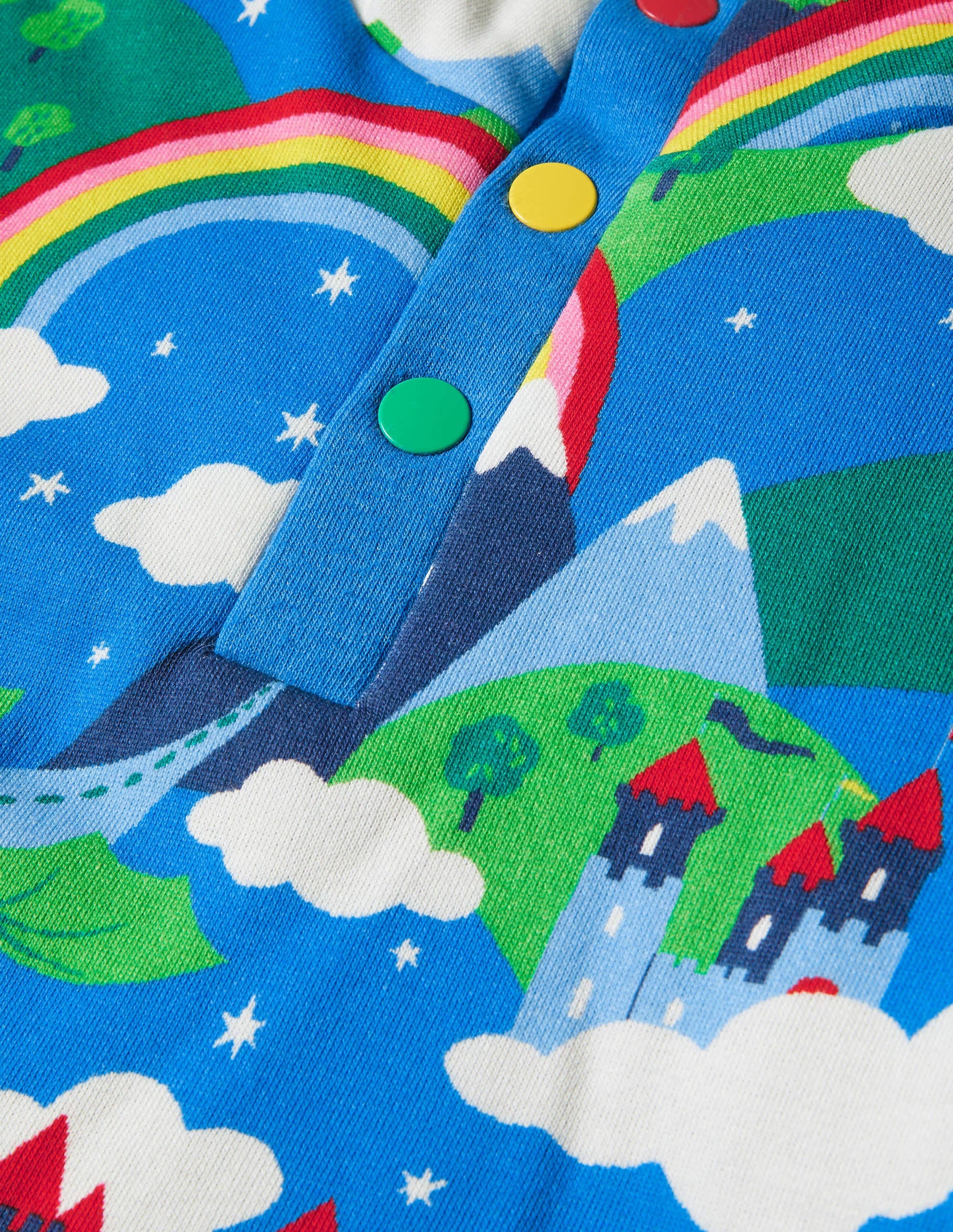 Wendbares Henley-Sweatshirt-Segelblau, Magisches Schloss - Image 3
