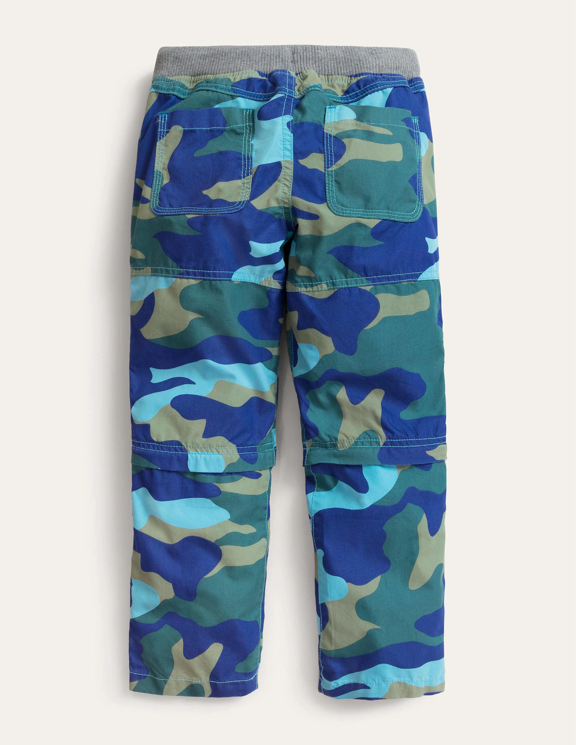 Zip-off Techno-Hose-Stahlblau, Camouflage - Image 2