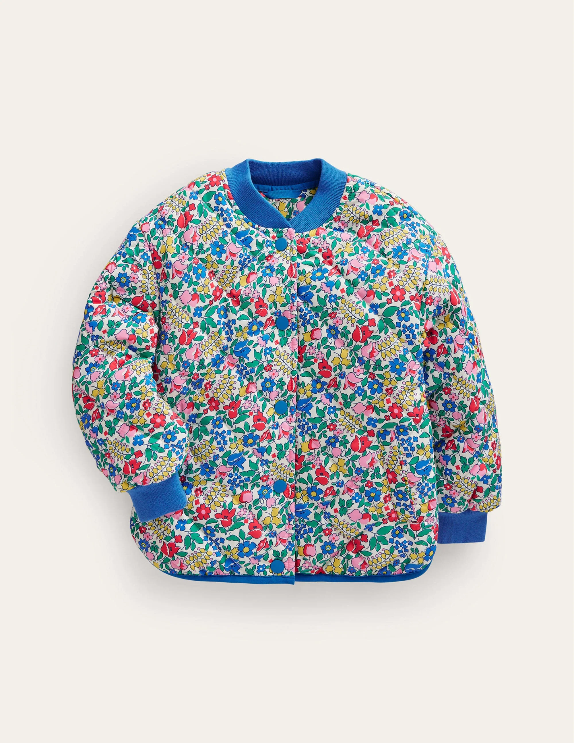 Lustige, gesteppte Bomberjacke-Bunt Blumenbeet