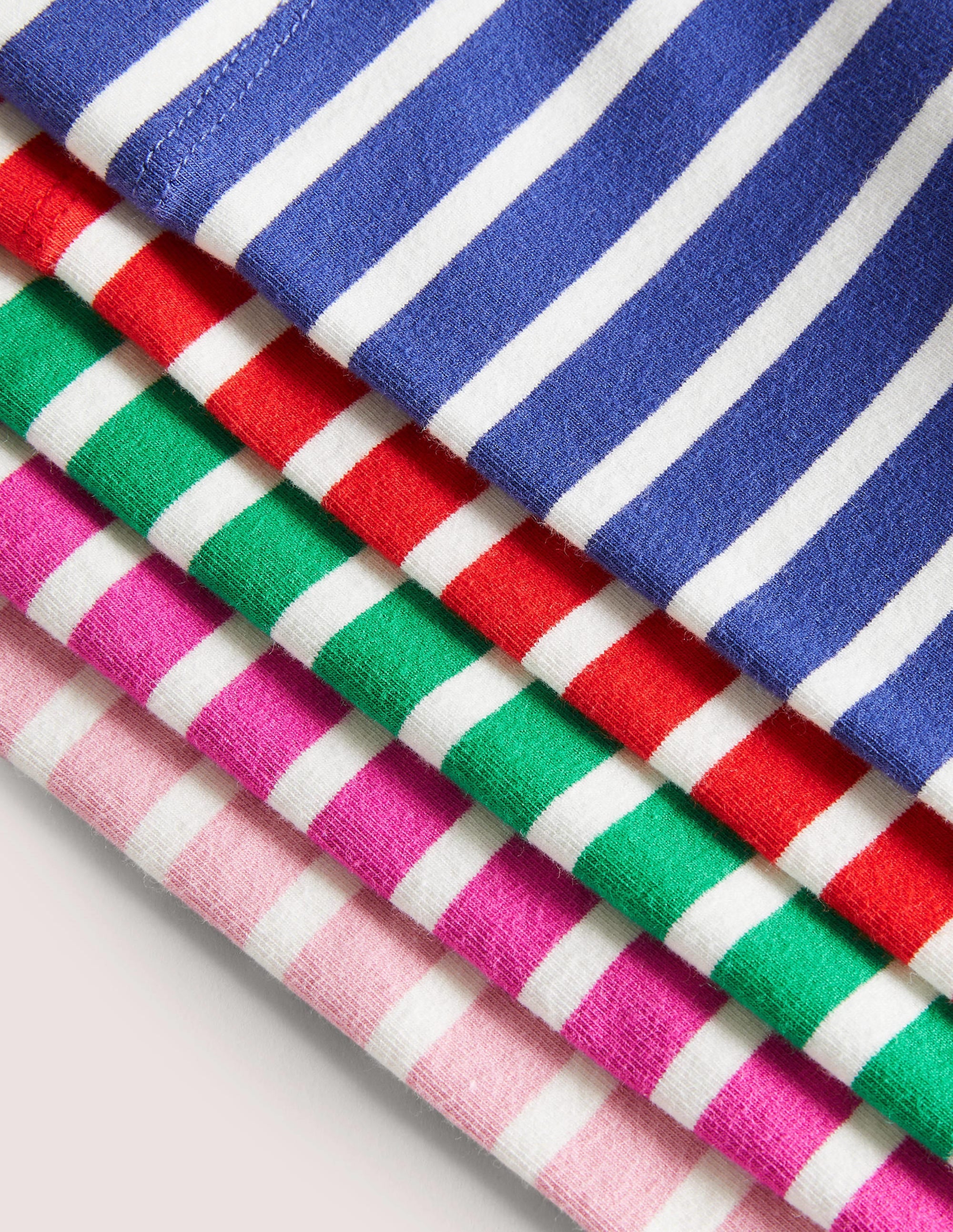 5-Pack Multi-Coloured Stripe Leggings-Bunt, Gestreift - Image 2