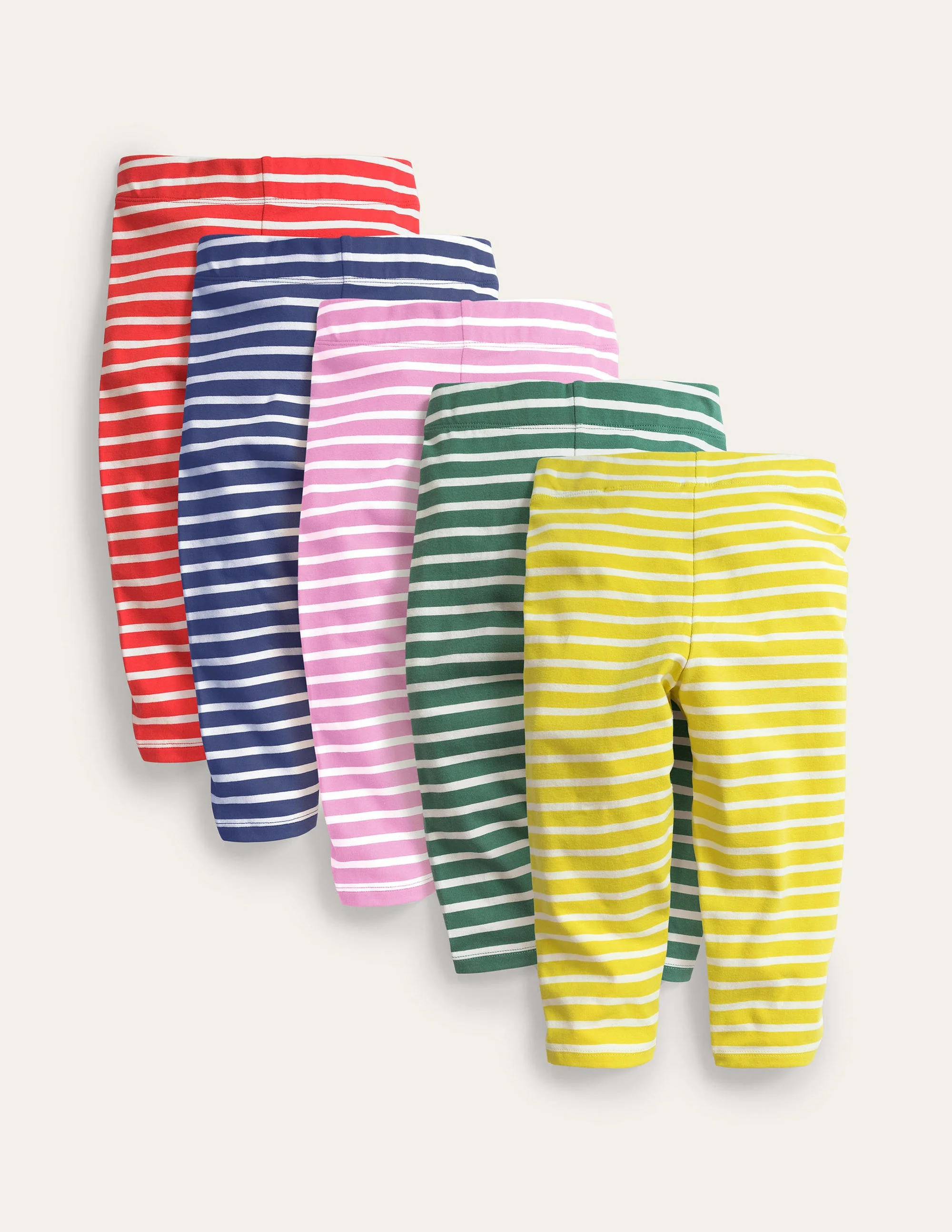 7/8-Leggings im 5er-Pack-Bunt, Gestreift - Image 2