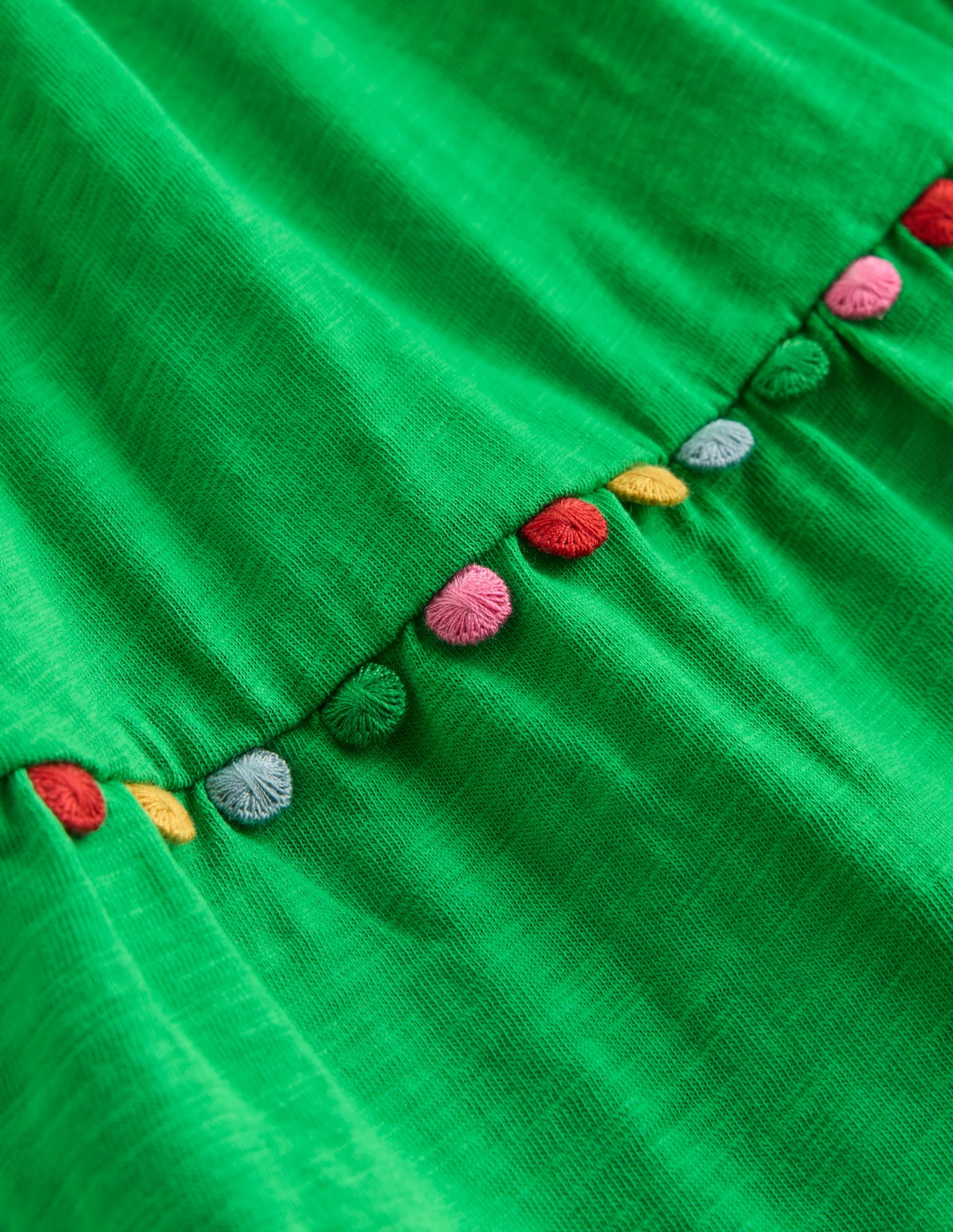 Addison Kleid mit Bommeln zum Herumwirbeln-Baumgrün - Image 3