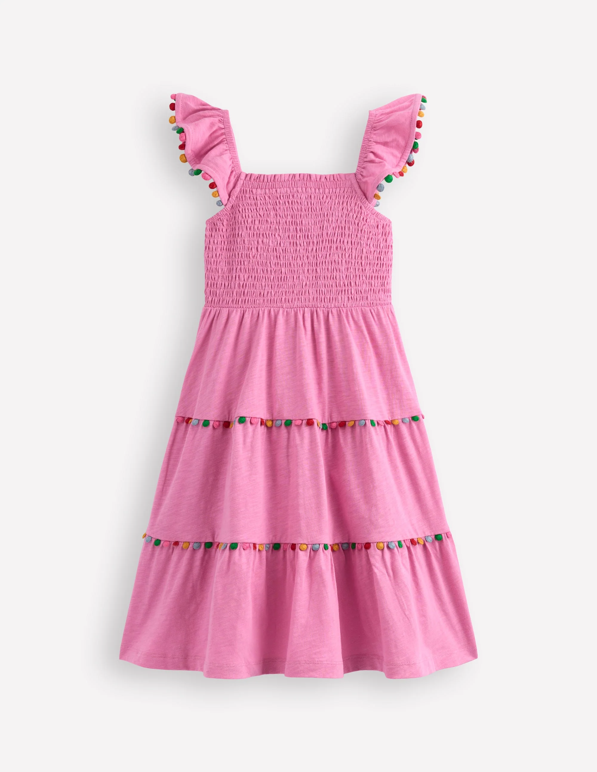 Addison Kleid mit Bommeln zum Herumwirbeln-Blasspink