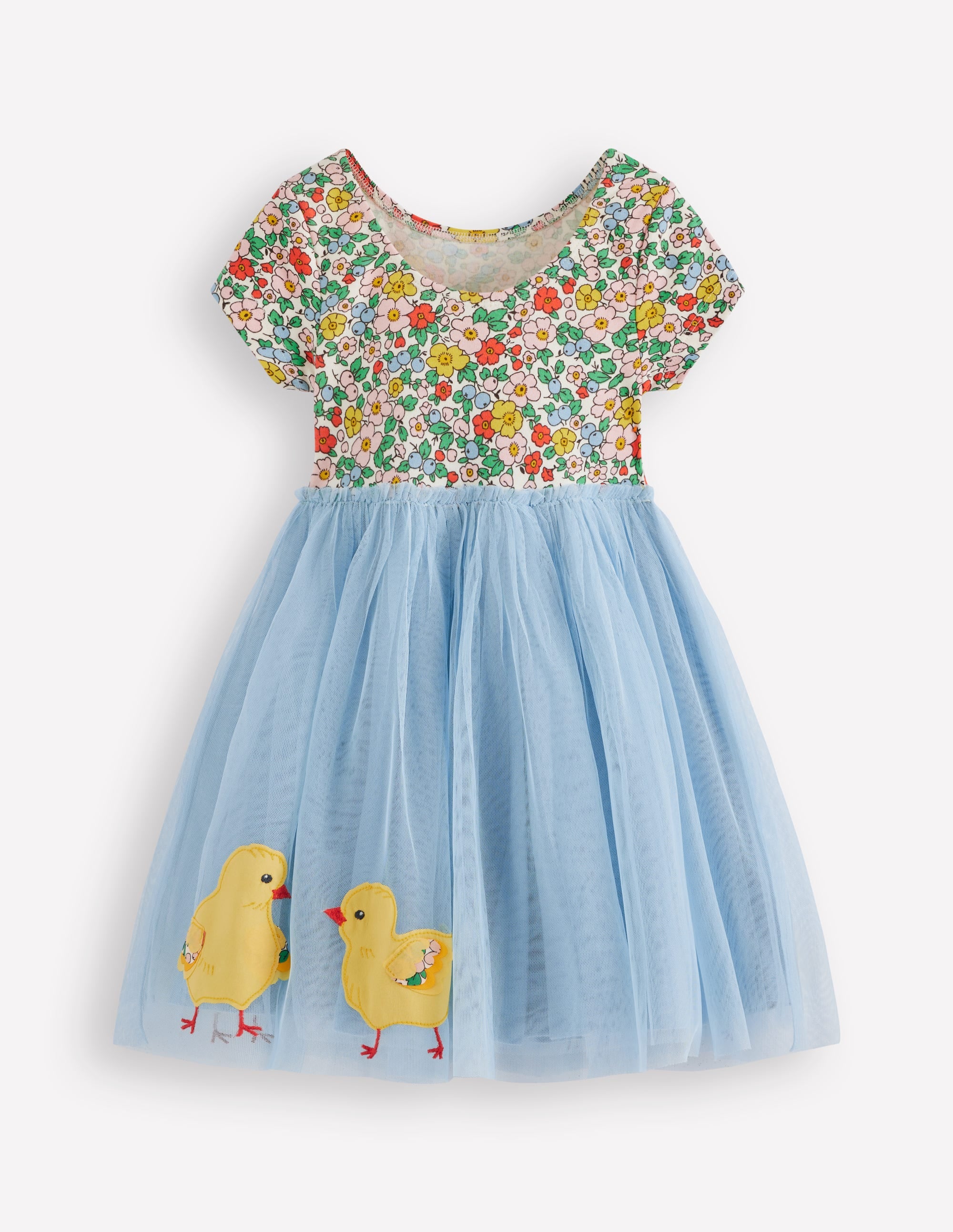 Ami Tüllkleid mit Applikationen-Hellblau Küken - Image 2