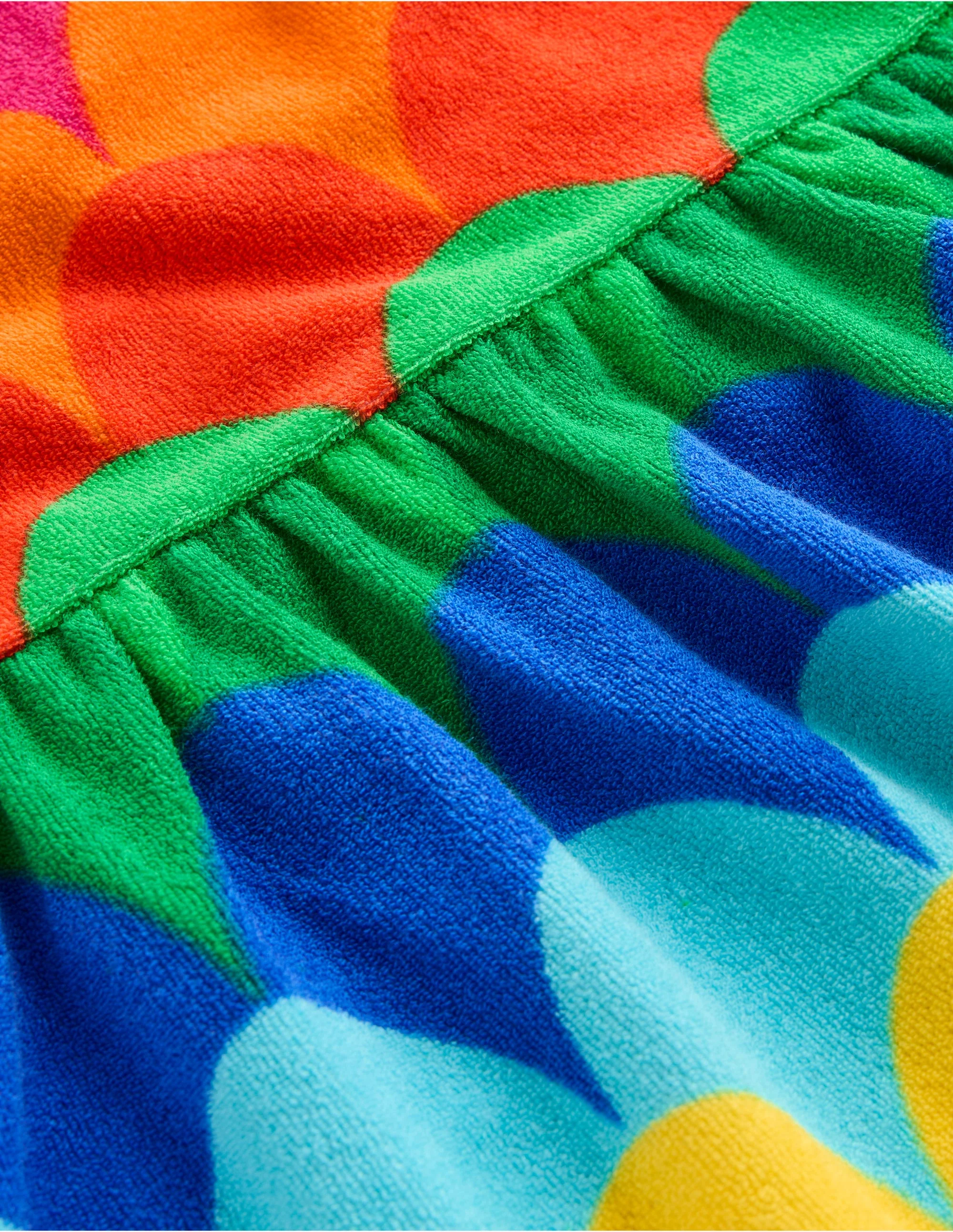Ariel Frotteekleid zum Herumwirbeln-Bunt Muscheln Streifen - Image 7