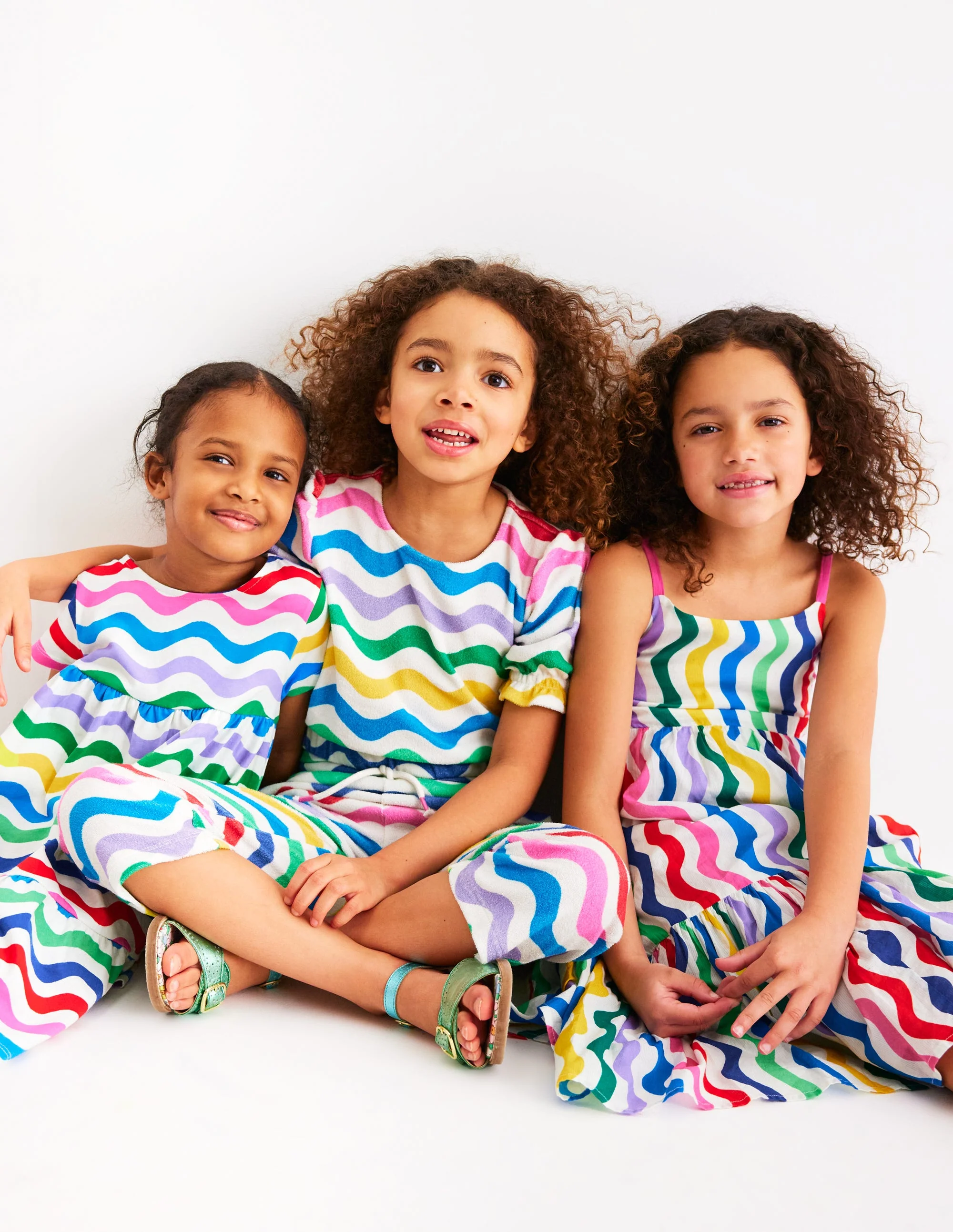 Ariel Jerseykleid zum Herumwirbeln-Bunt Welle - Image 7