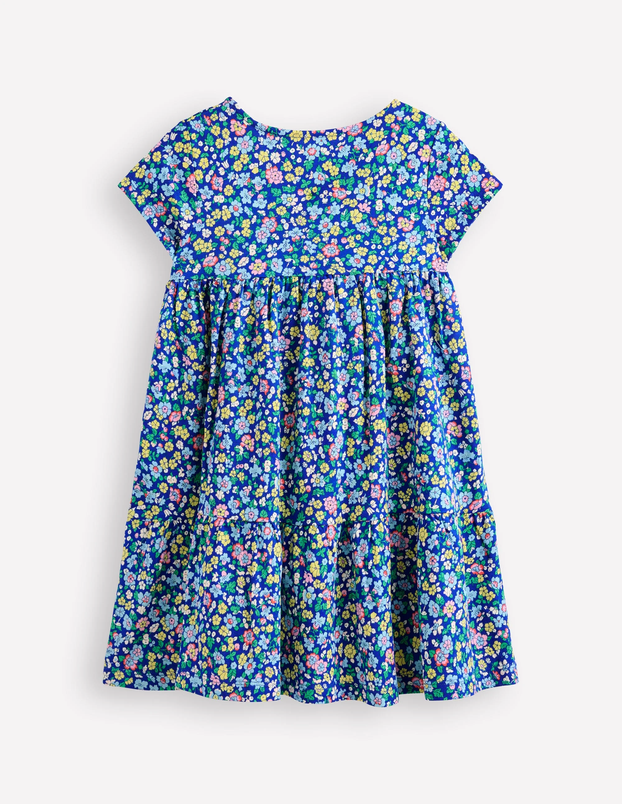 Ariel Jerseykleid zum Herumwirbeln-Saphirblau Nautisches Blumenmuster - Image 2