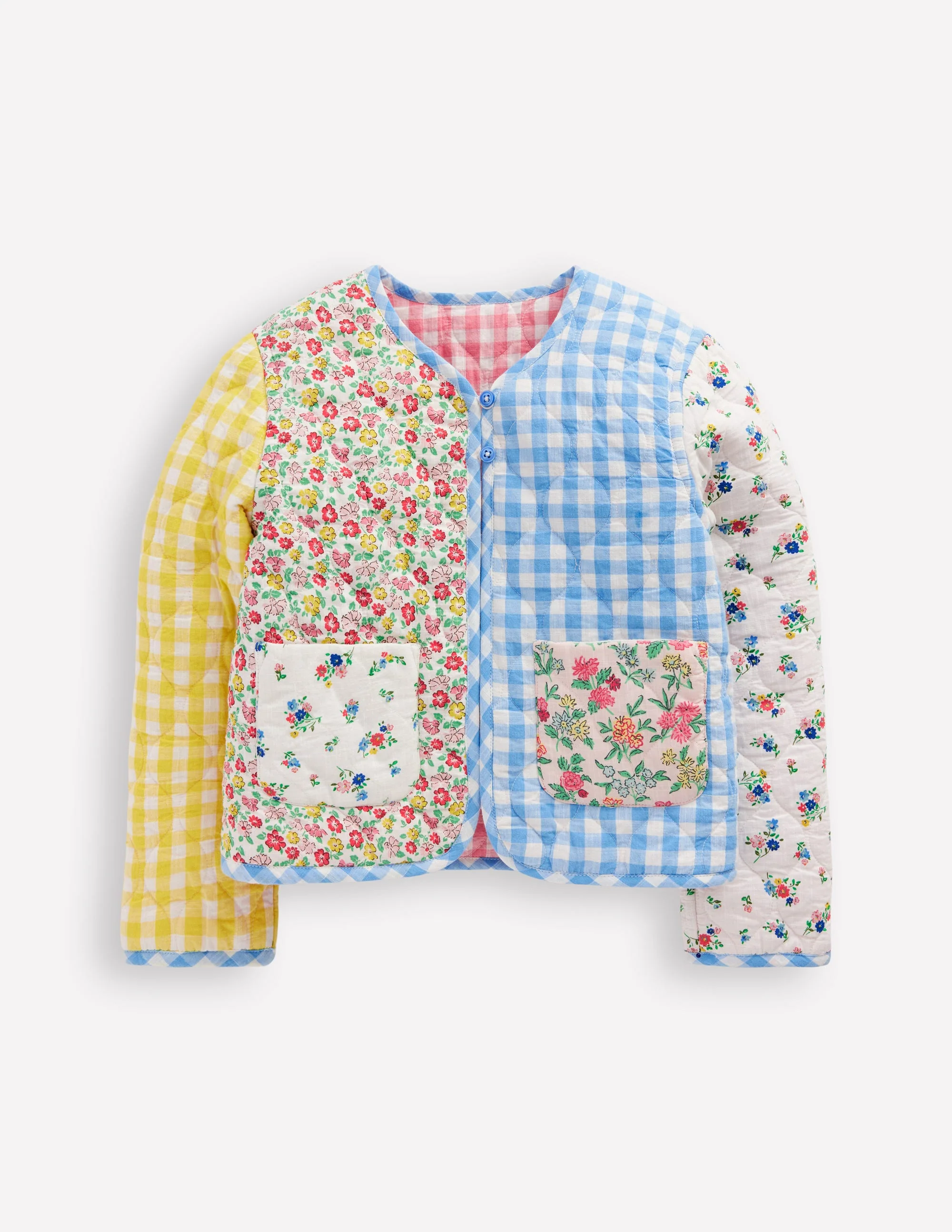 Aurore Wendejacke-Patchwork-Blumen