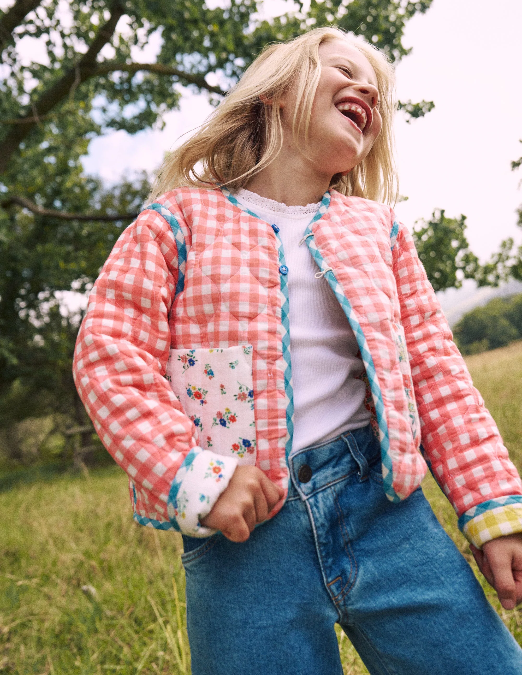 Aurore Wendejacke-Patchwork-Blumen - Image 4