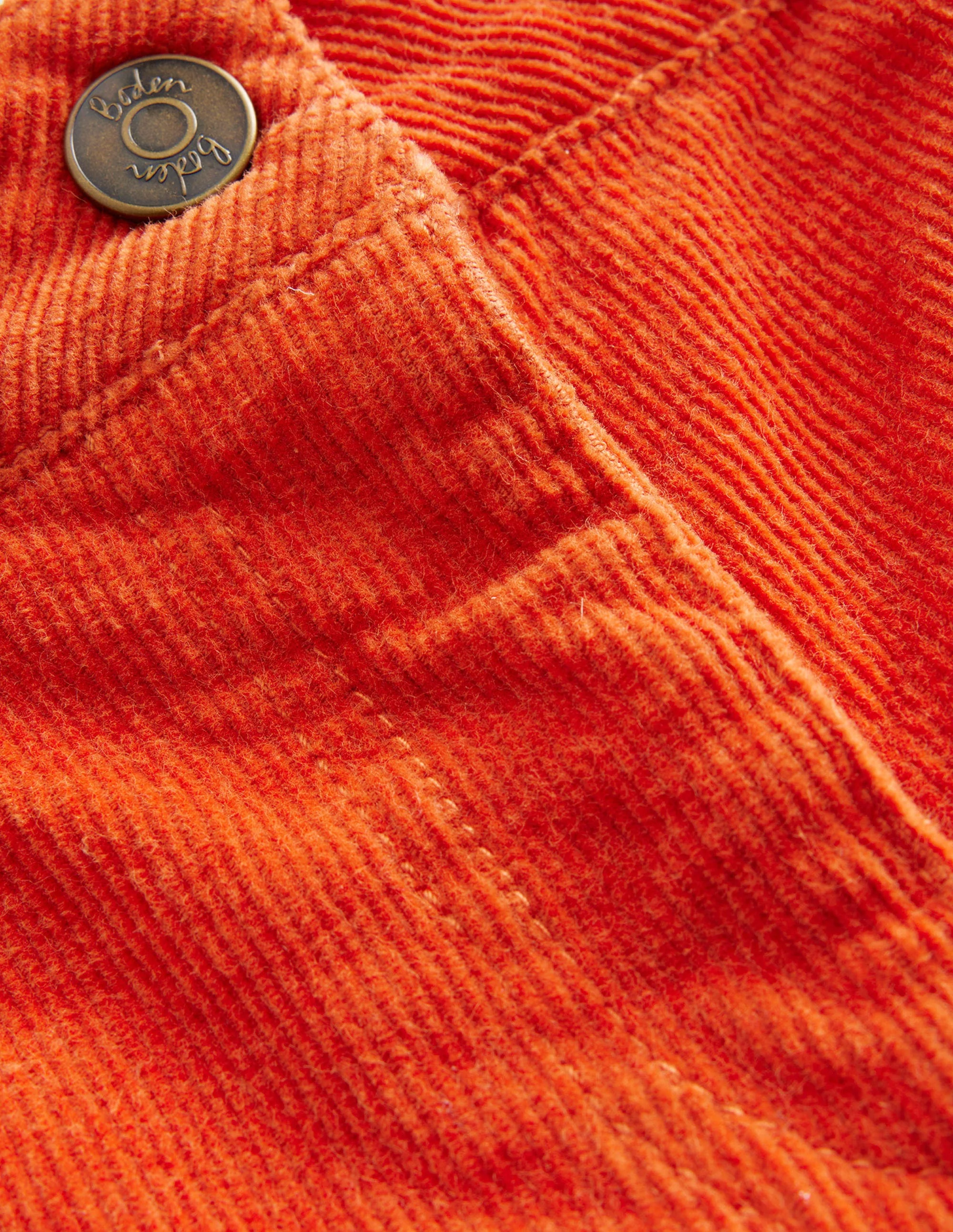 Ausgestellte Jeans-Ahorn-Orange Cord - Image 3