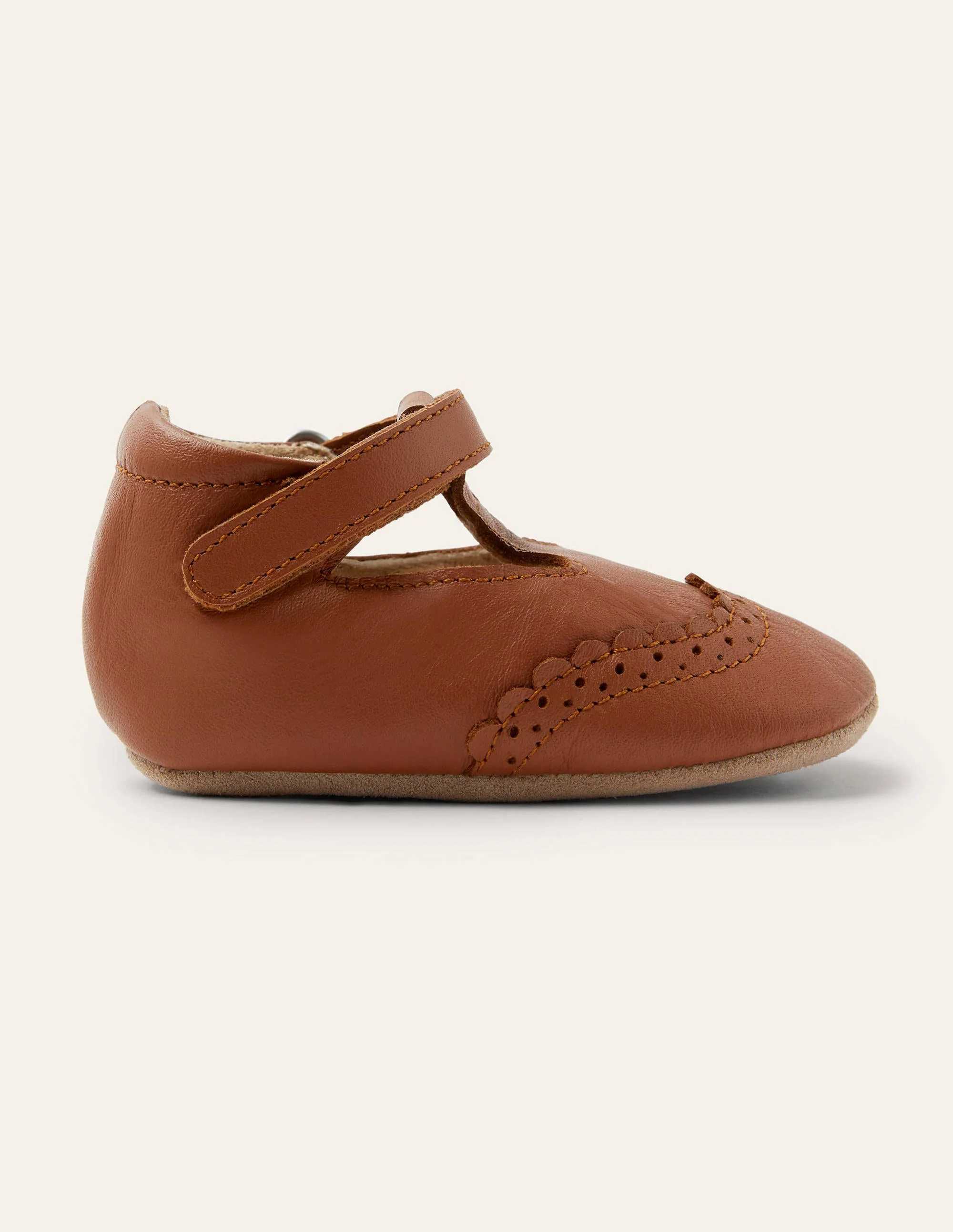Babyschuhe aus Leder-Hellbraun - Image 3