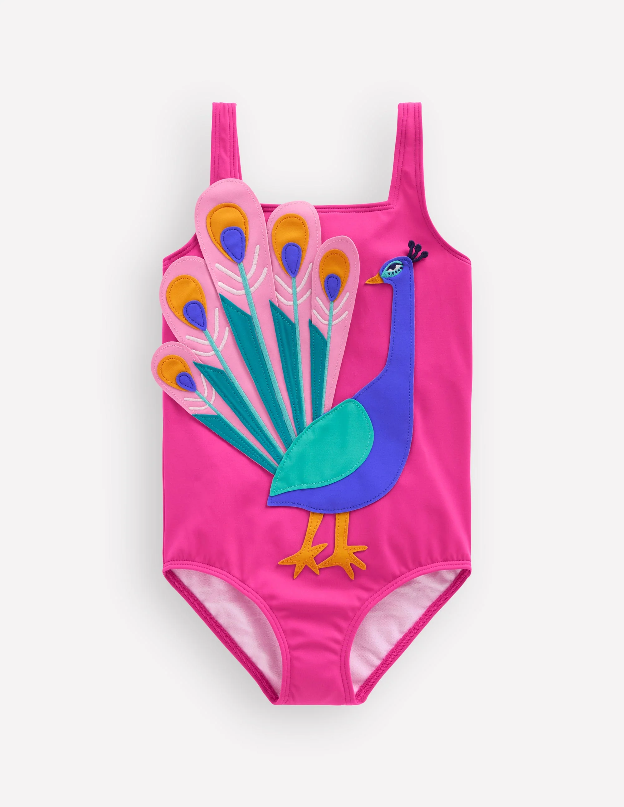 Badeanzug mit Applikation-Rosa Pfau - Image 2
