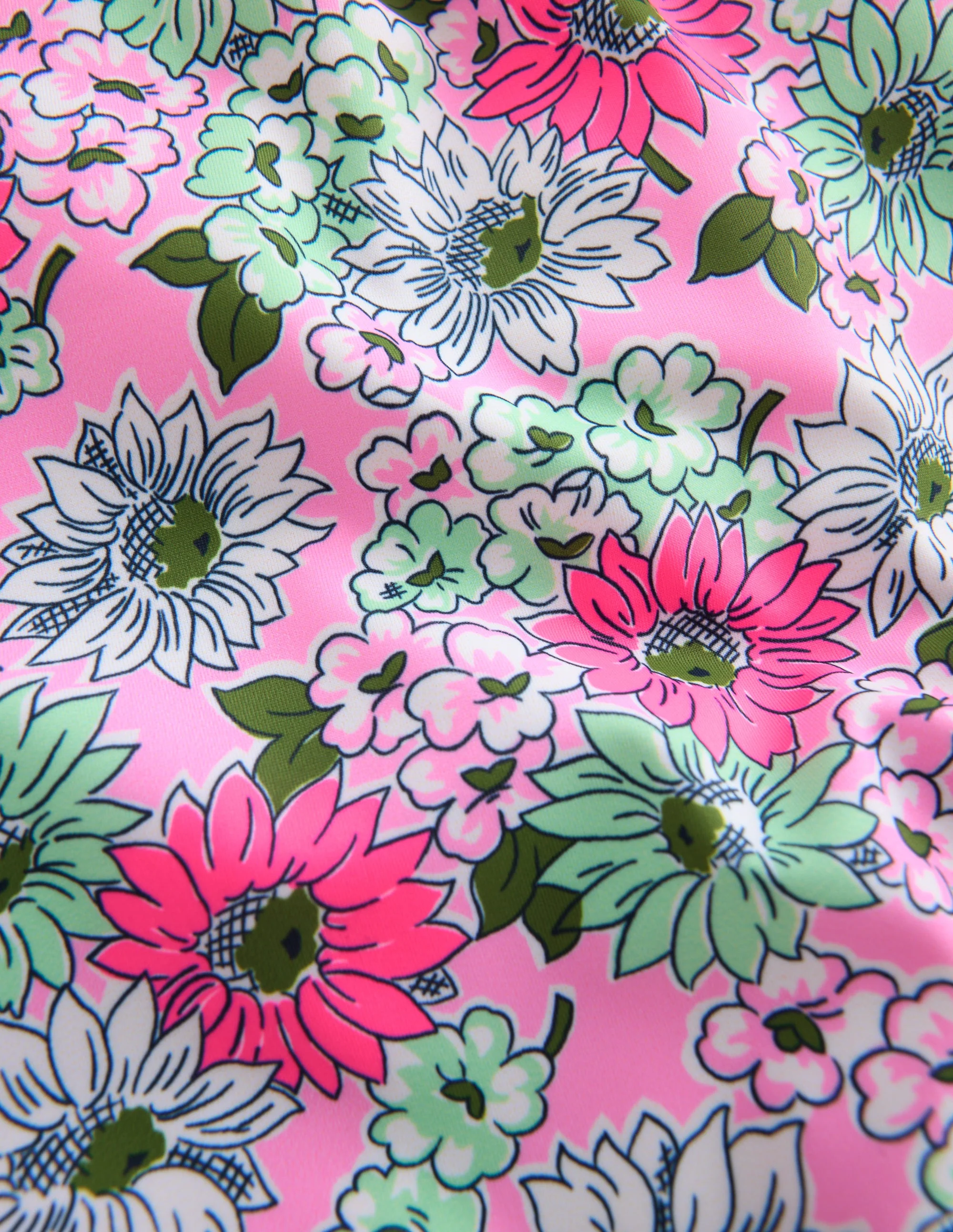 Badeanzug mit Bindeband an den Schultern-Flieder Chiffon Kornblume - Image 3