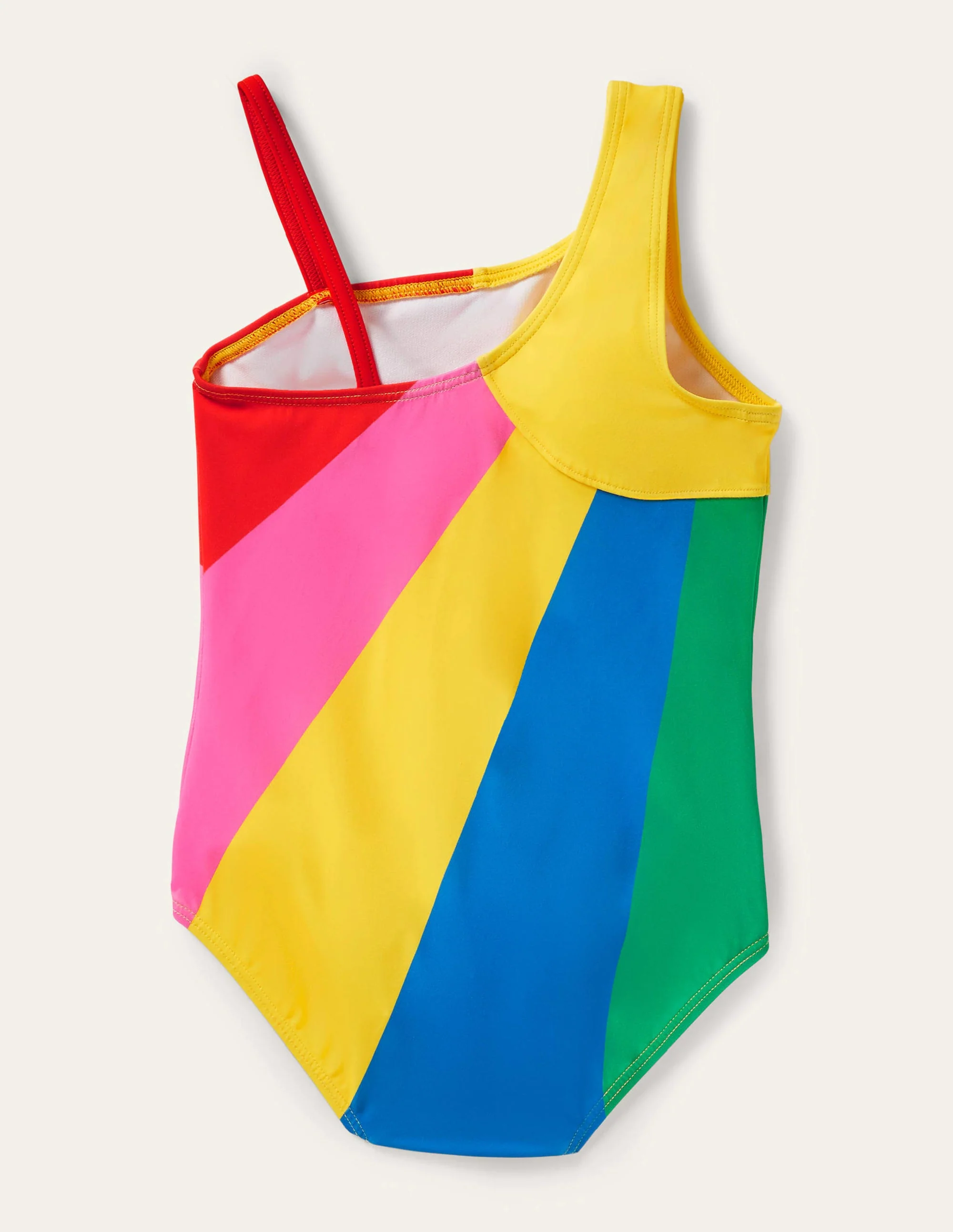 Badeanzug mit einer Schulter-Bunte Sonnenstrahlen - Image 2