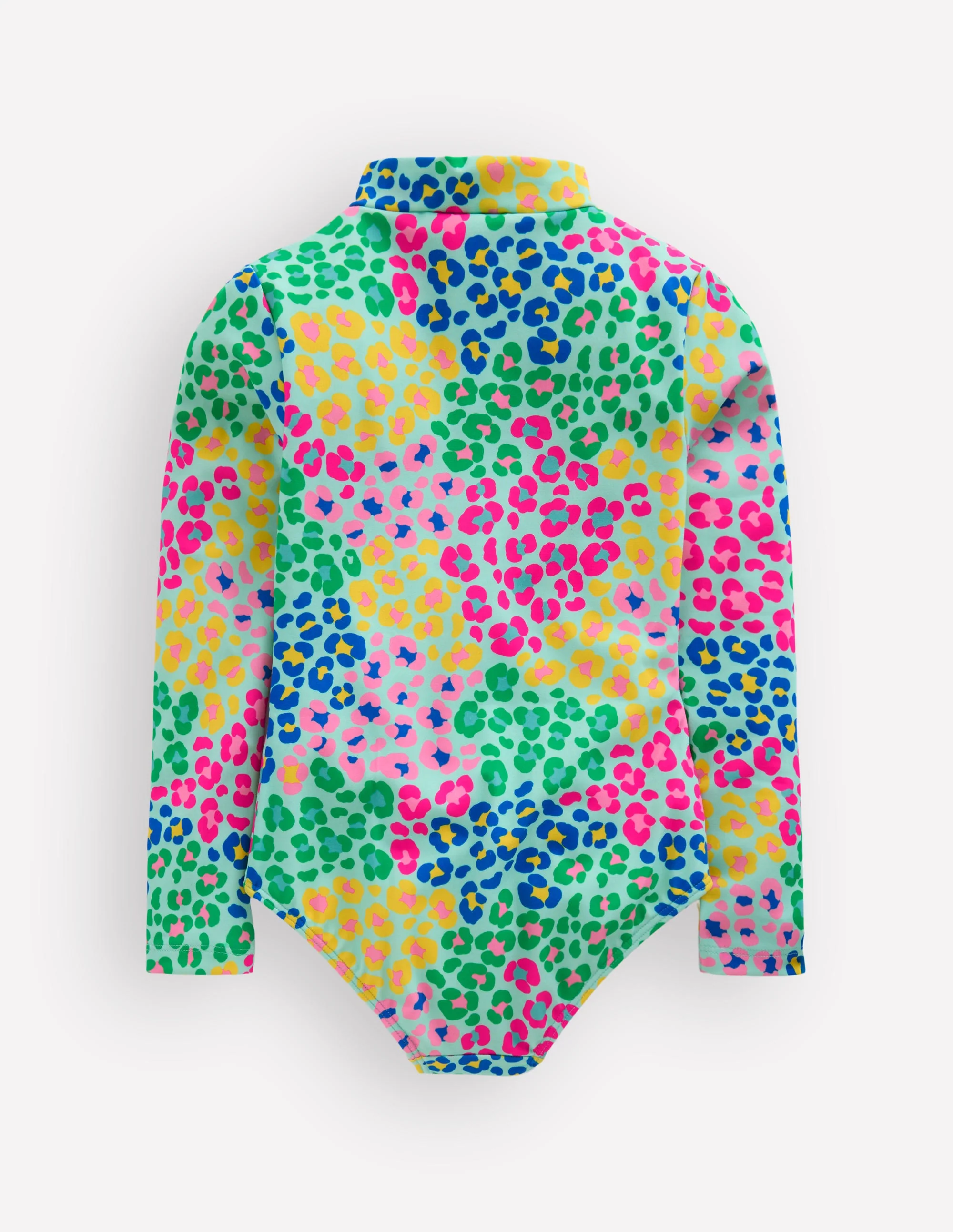 Badeanzug mit langen Ärmeln-Bunt, Leopardenmuster - Image 2