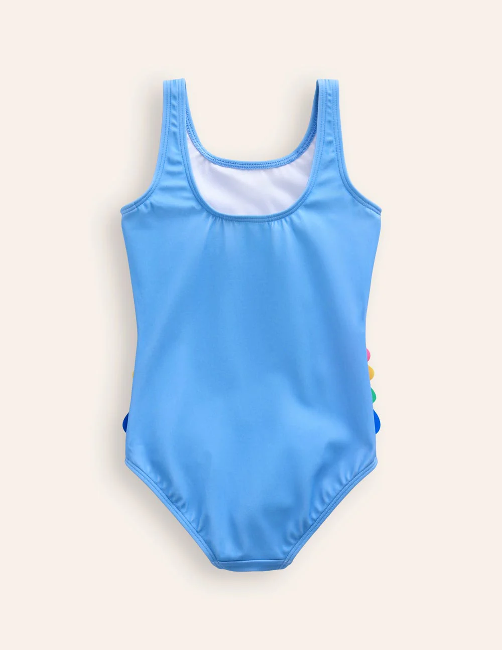 Badeanzug mit lustigen Applikationen-Vintage-Blau Papagei - Image 2