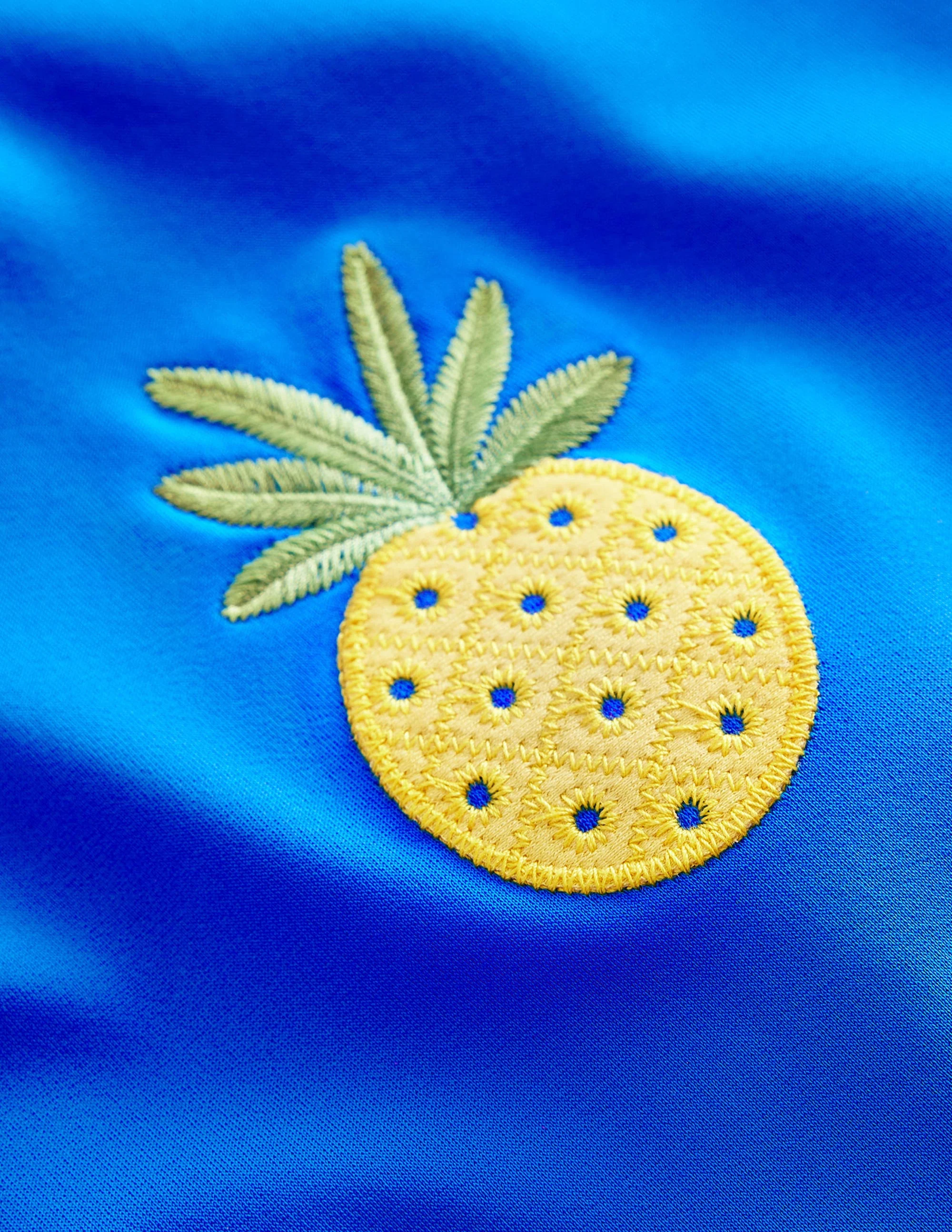 Badeanzug mit Obst-Applikation-Blau - Image 3
