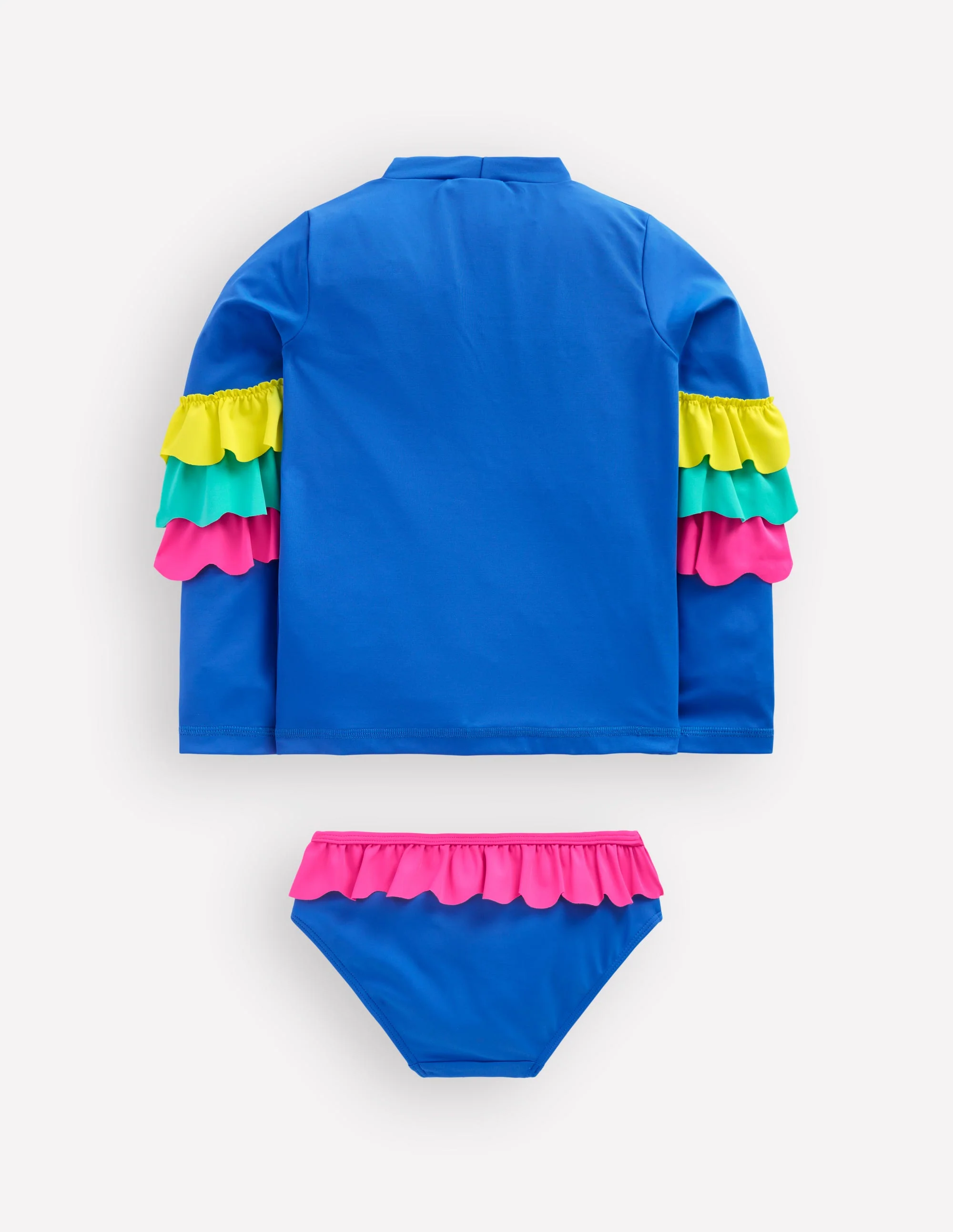 Badeshirt-Set mit Applikation-Azurblau Papageien - Image 3