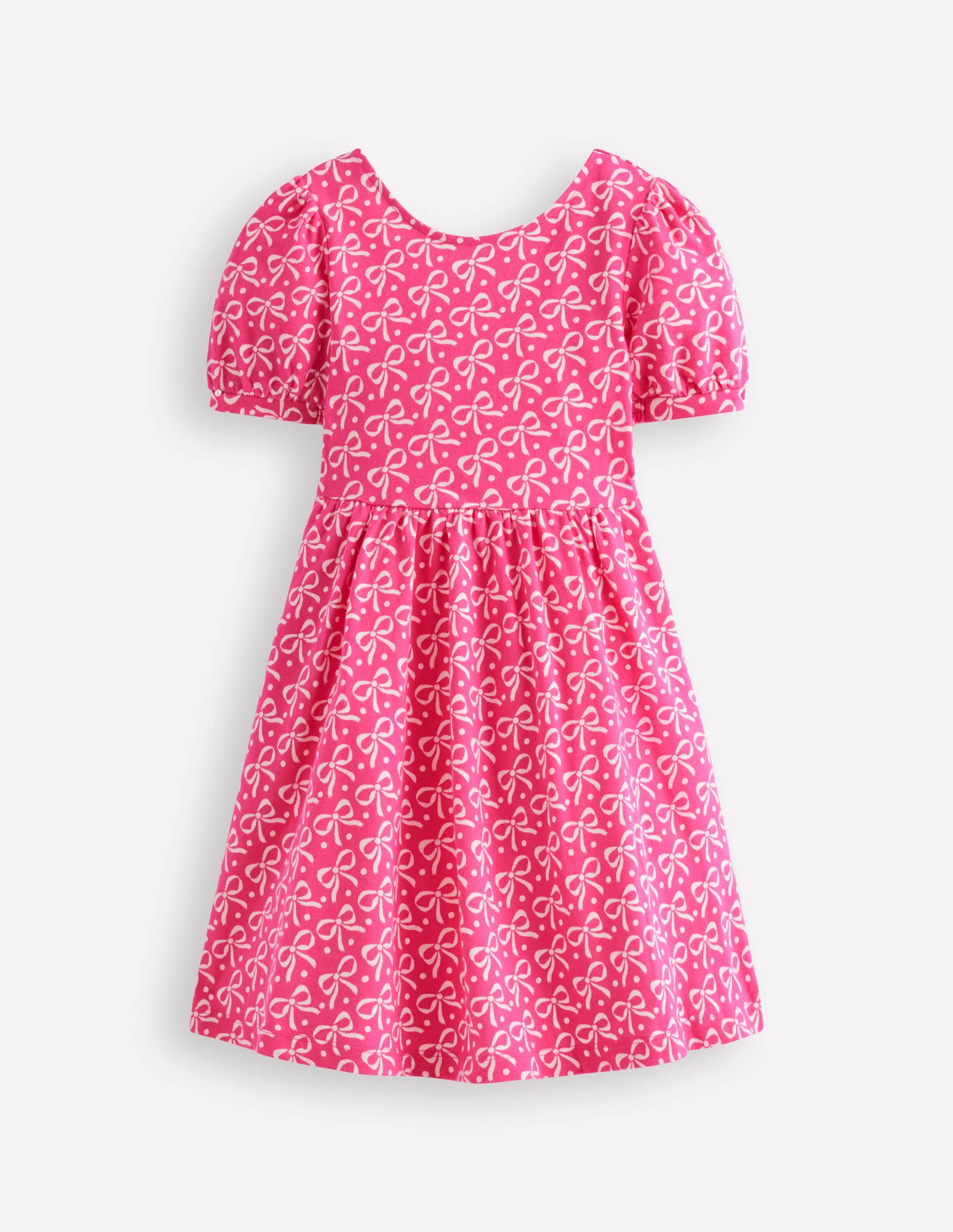 Ballerina-Jerseykleid-Rosa Schleifen