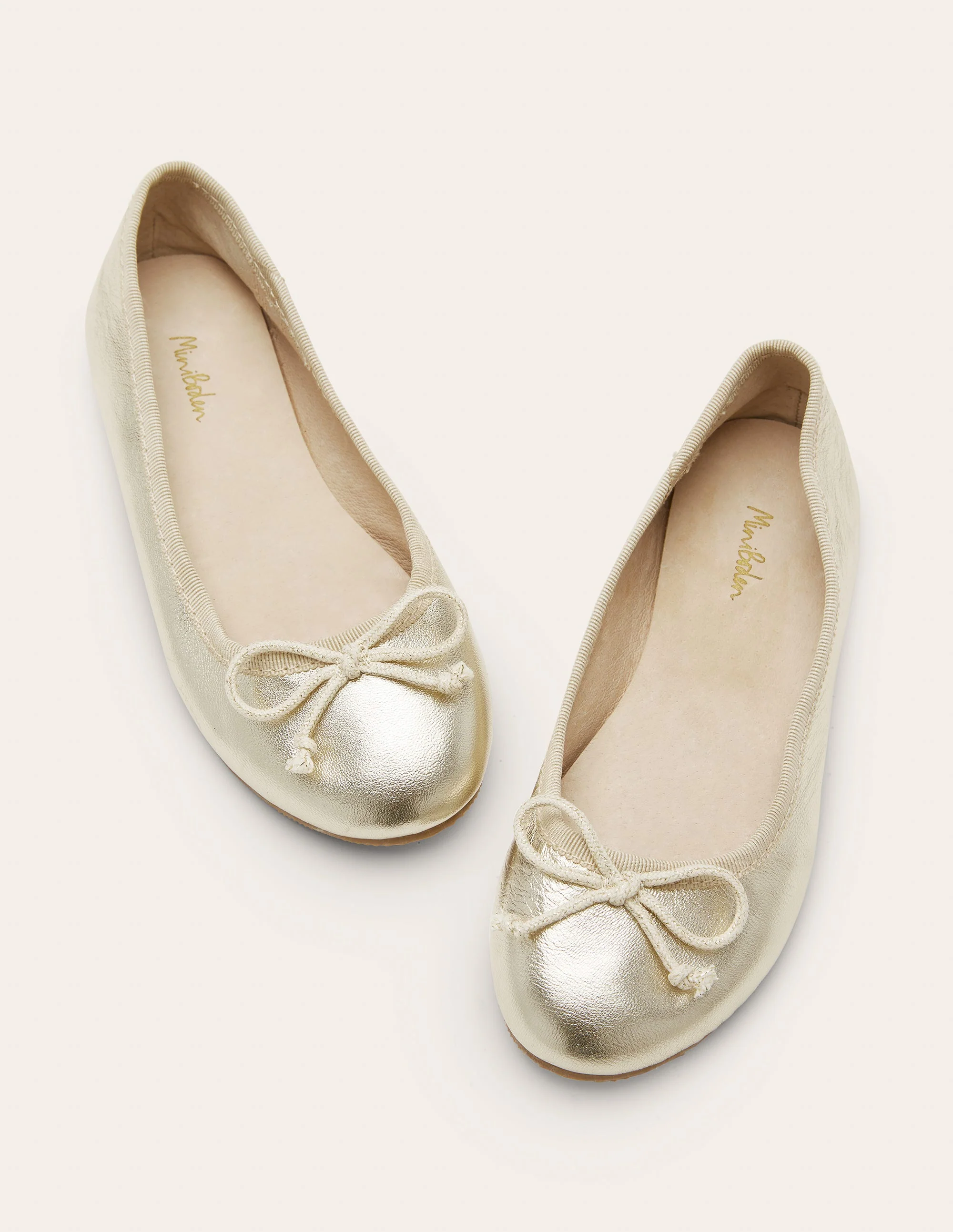 Ballerinas-Goldglitzer, Leder - Image 2