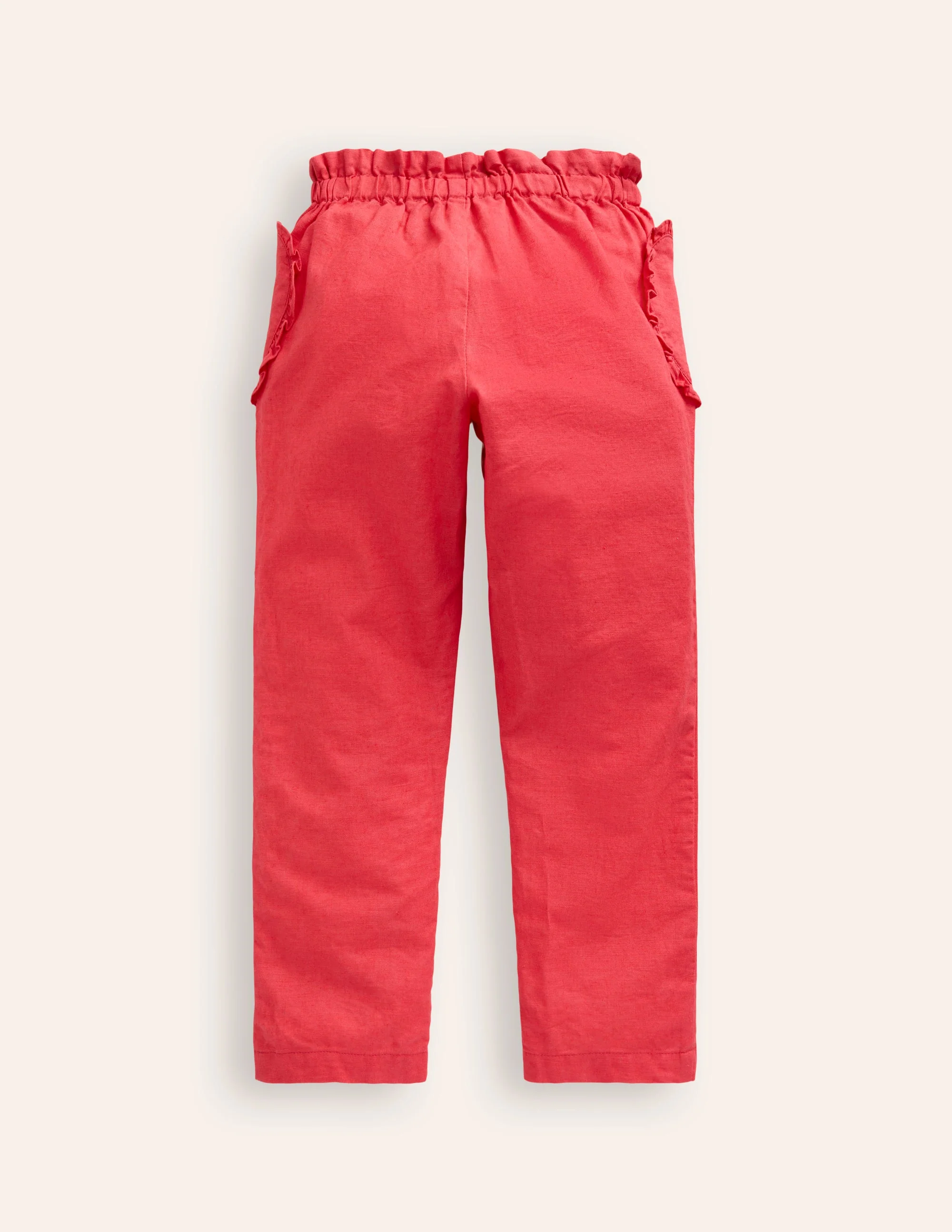 Baumwoll-Leinenhose zum Hineinschlüpfen-Marmeladenrot - Image 2