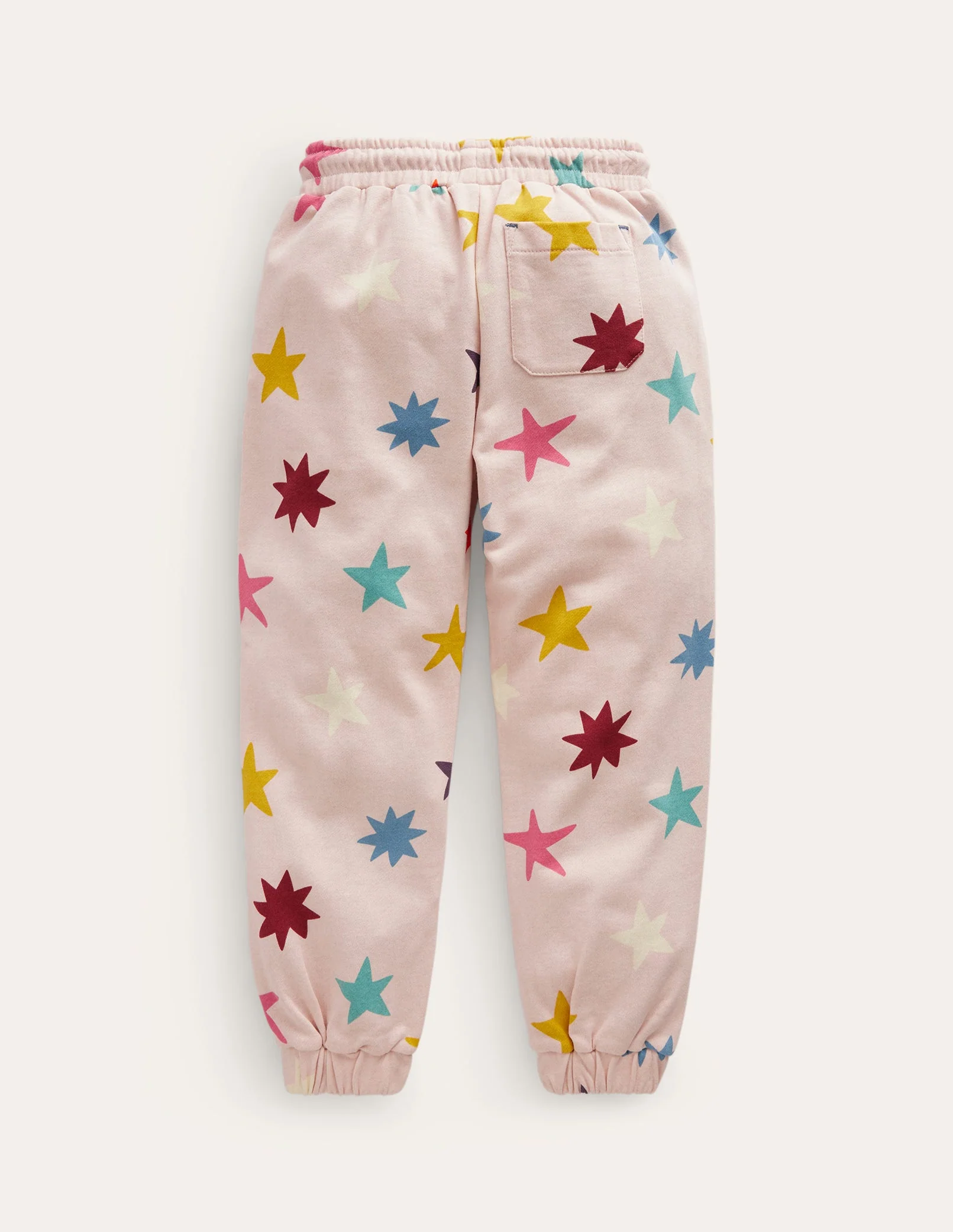 Bedruckte Jogginghose-Haferbeige Bunte Sterne - Image 2