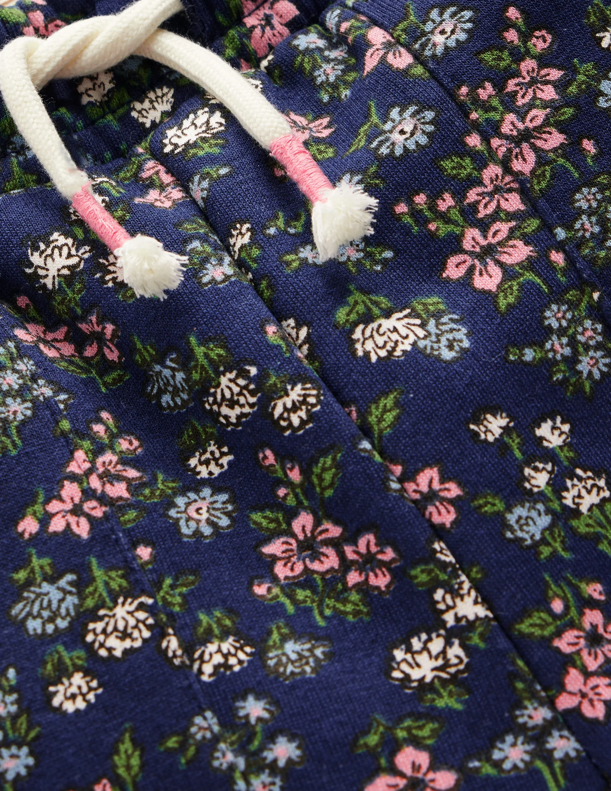 Bedruckte Jogginghose mit weitem Bein-Steuerbordblau Wiese Blumenmuster - Image 3