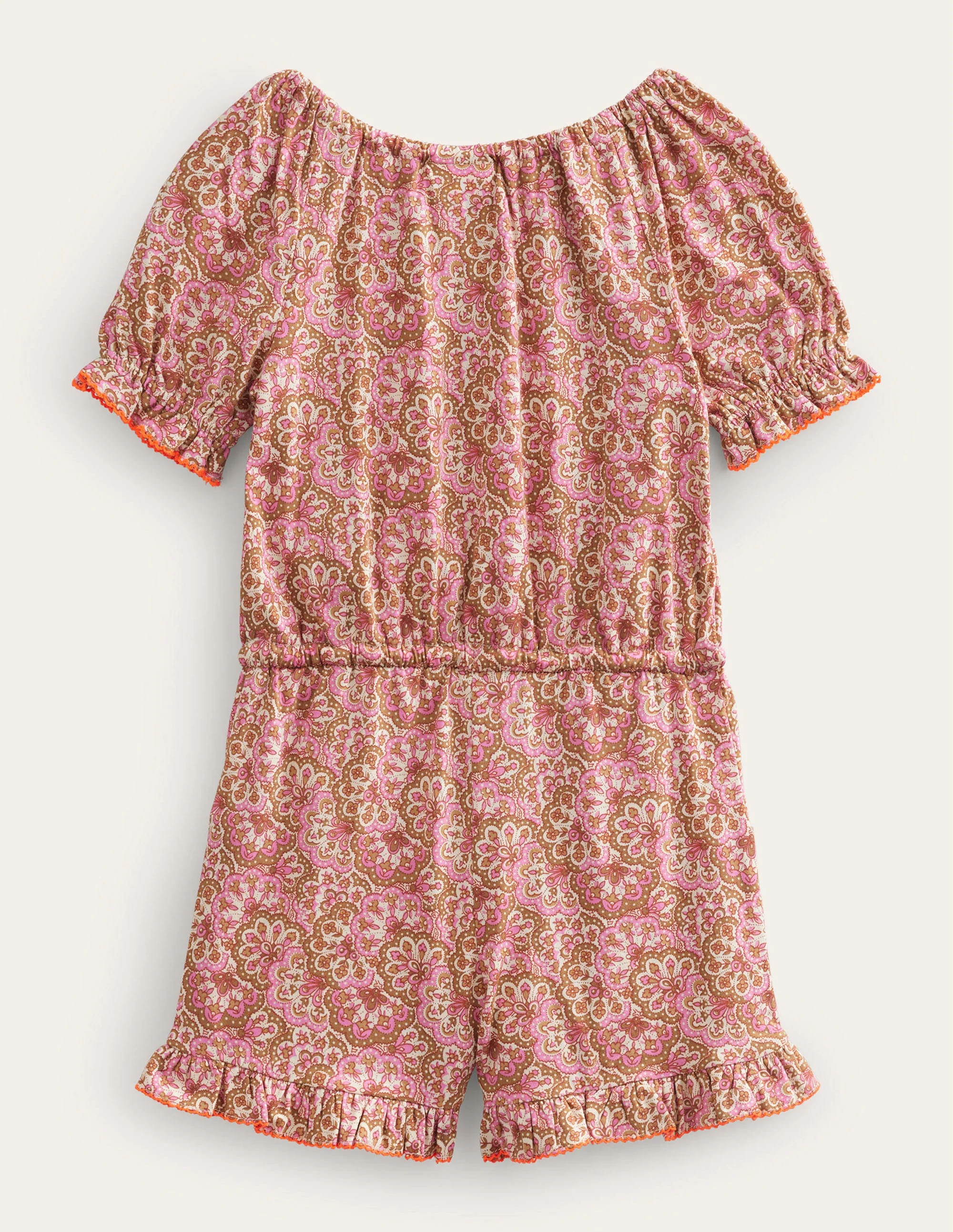 Bedruckter Jumpsuit aus Jersey (WW)-Rosa, Paisley-Blüten - Image 2