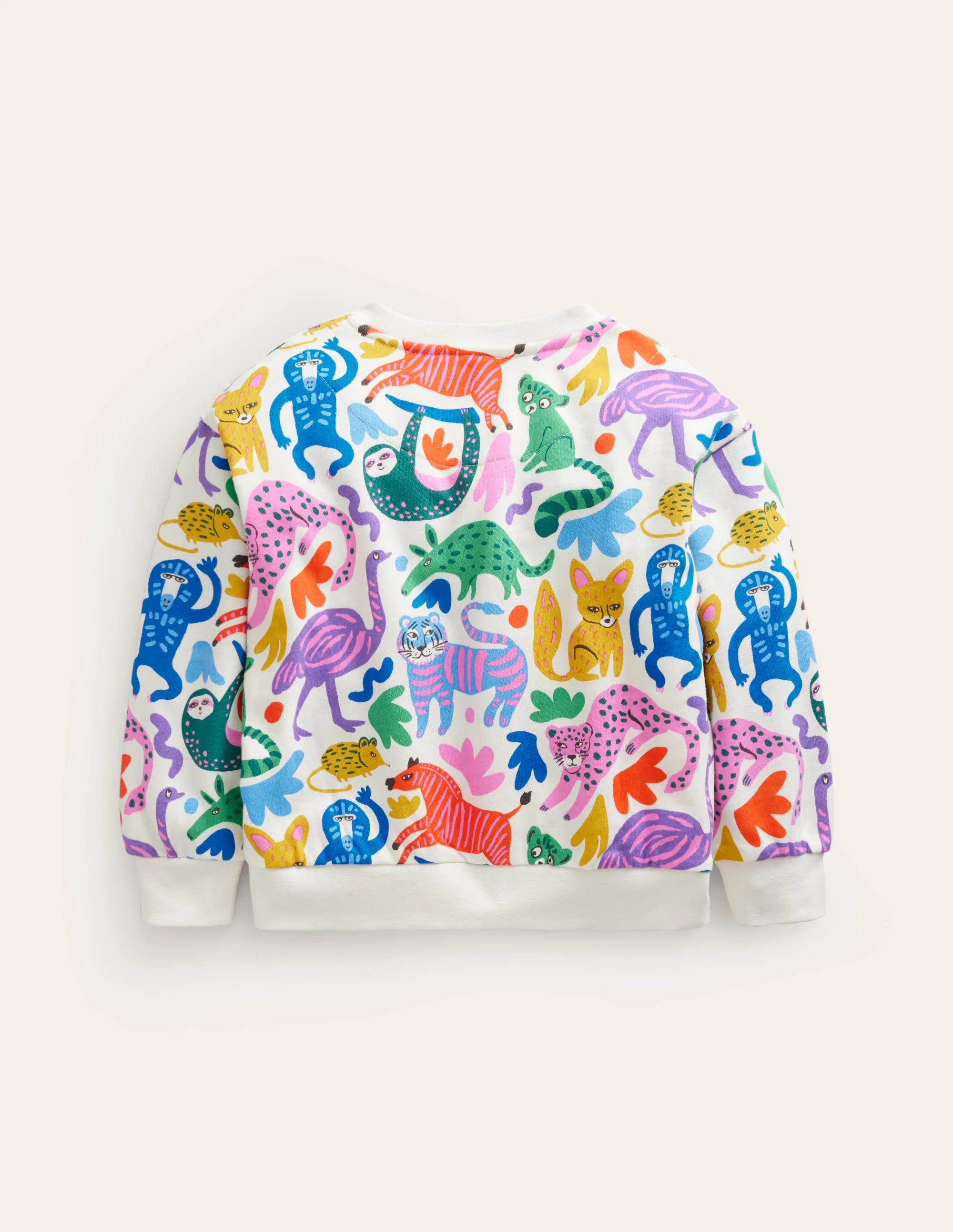Bedrucktes Sweatshirt mit lockerer Passform-Bunt Safari Freunde - Image 2