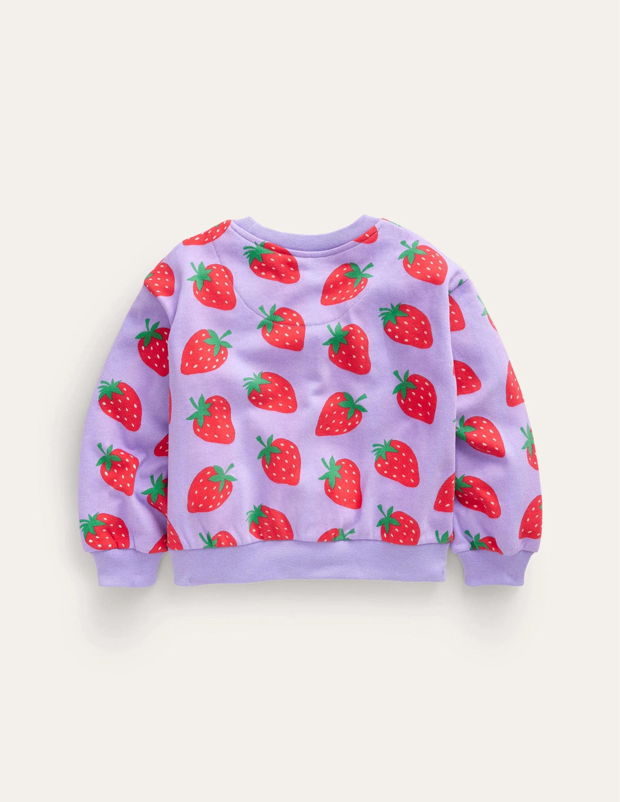 Bedrucktes Sweatshirt mit lockerer Passform-Parma-Violett Erdbeeren - Image 2