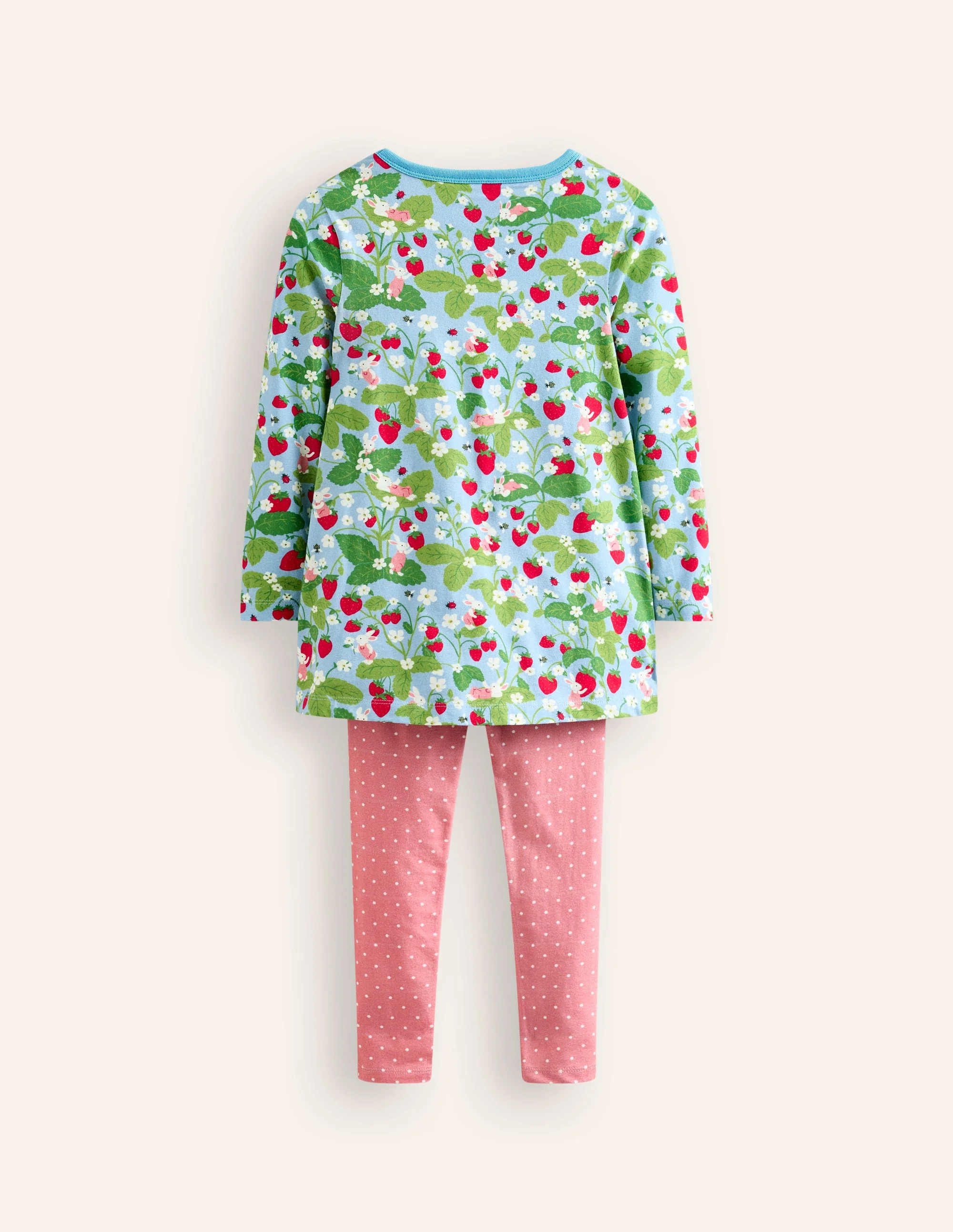 Bedrucktes Tunika- und Leggings-Set-Erdbeerfeld - Image 2