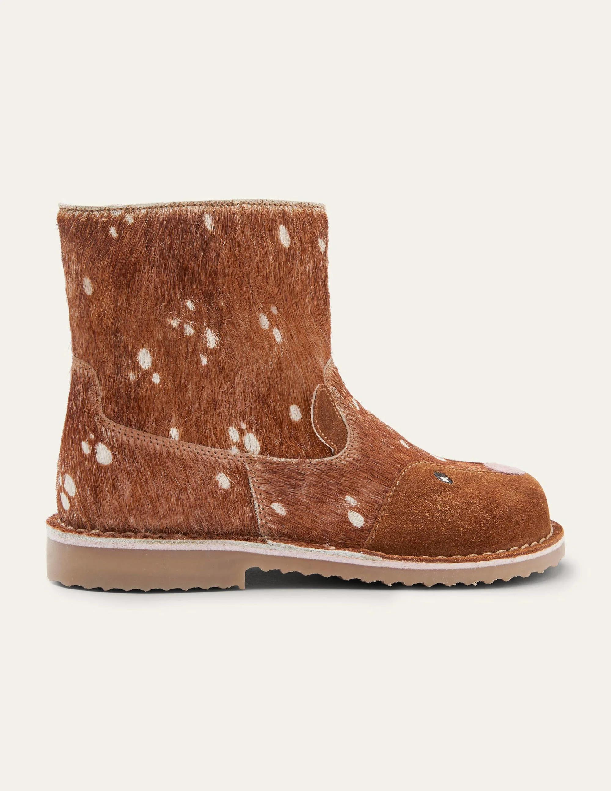 Bequeme niedrige Lederstiefel-Reh, Kuhfell - Image 2